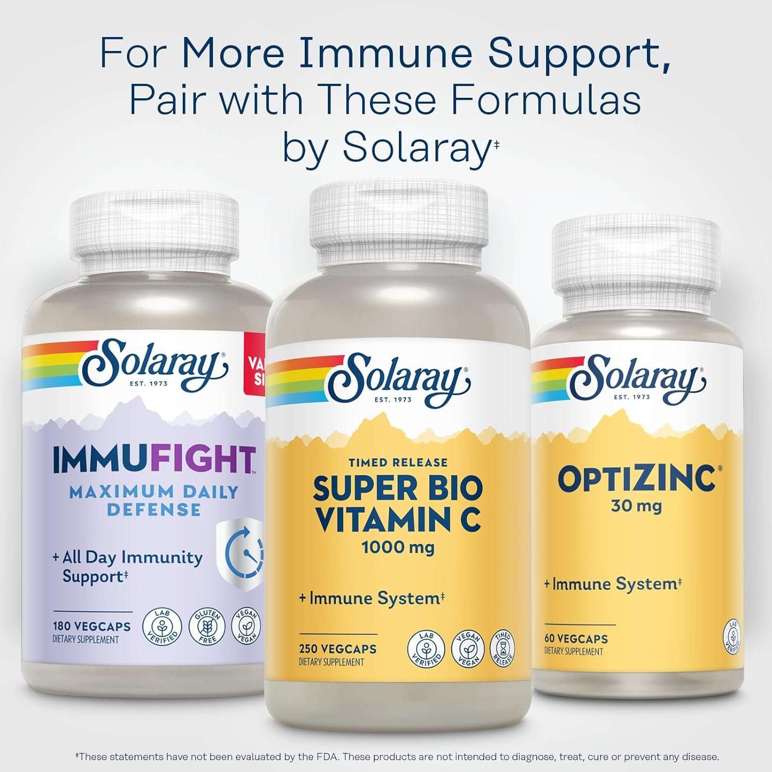 SOLARAY Super Bio Vitamin C 1000mg, Buffered, Two-Stage Timed Release with Bioflavonoids, Immune Support Supplement, High Absorption, Vegan, 60-Day Guarantee – 250 VegCaps - Image 6