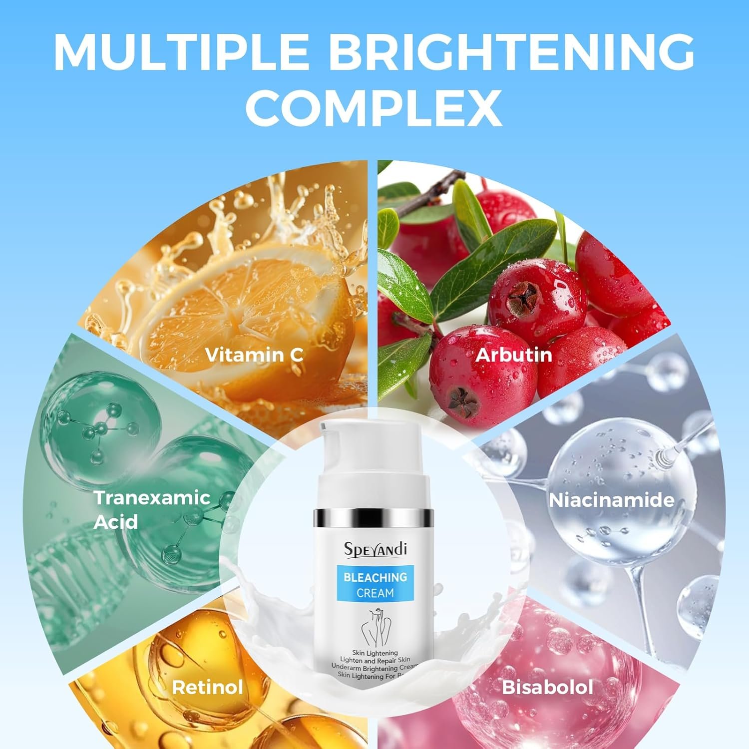 Skin Brightening Cream for Body – Dark Spot Corrector for Private Parts, Inner Thigh, Bikini Areas – Fades Hyperpigmentation & Uneven Skin Tone, Skin Lightening Cream for Underarms, Knees, 1.7 fl oz - Image 6