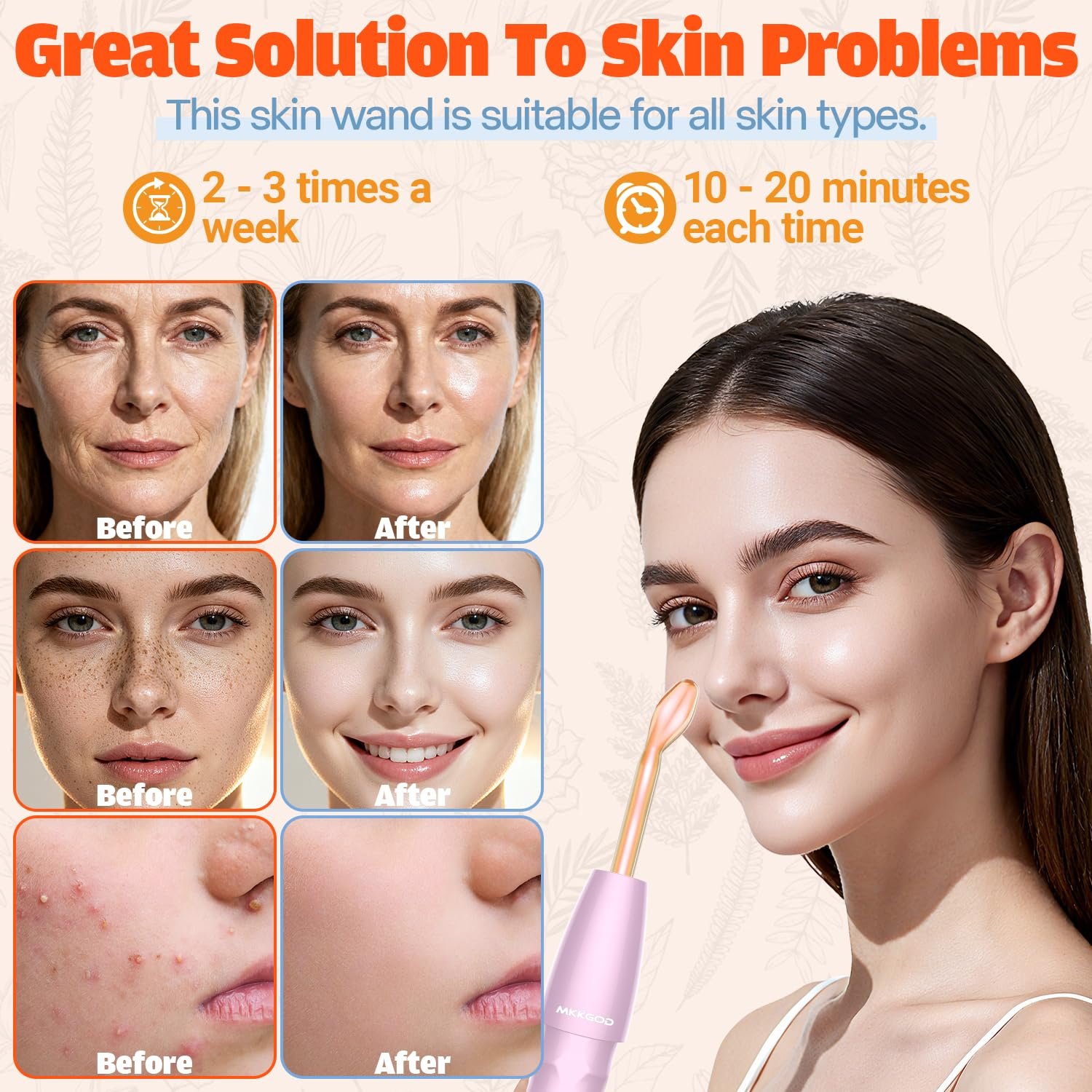 Portable Handheld Skin Therapy Wand Machine - Image 4
