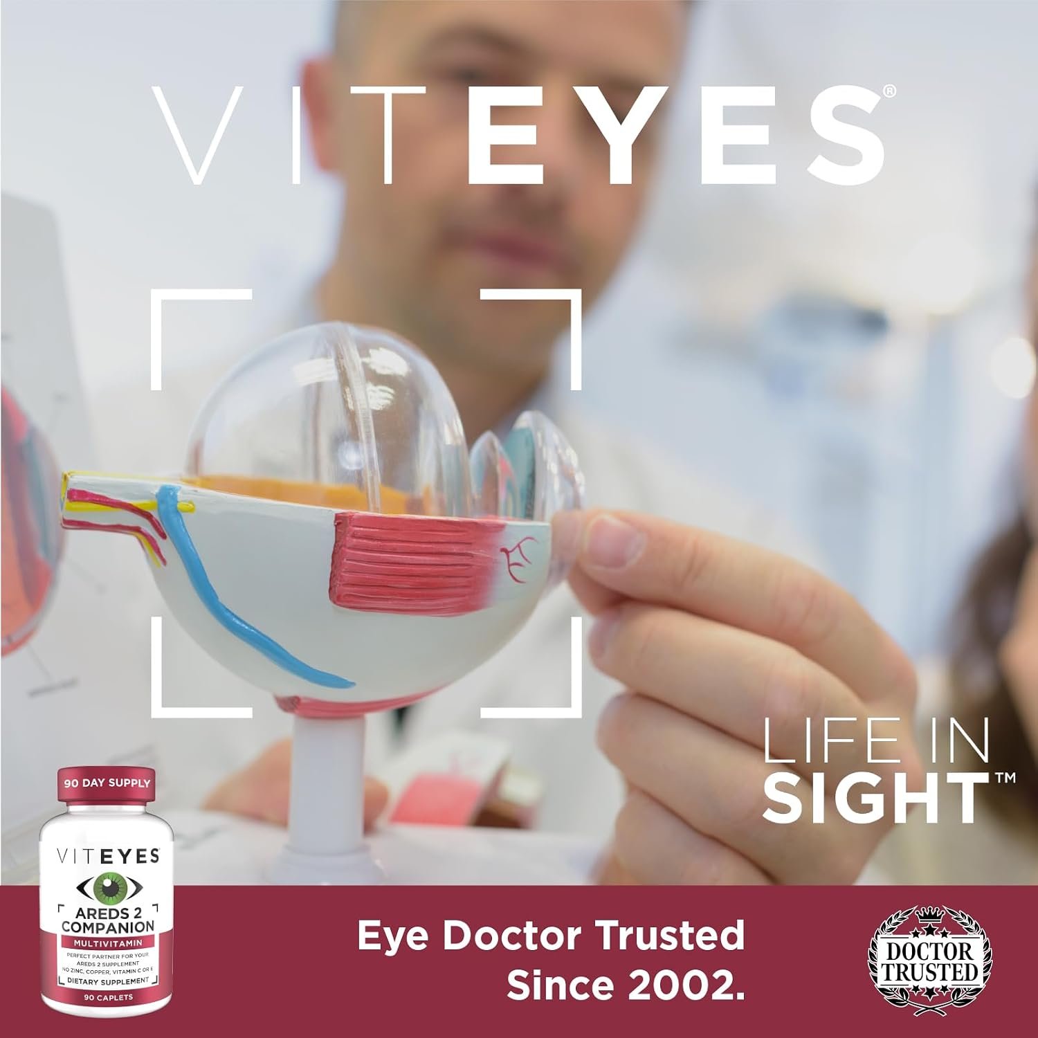 Viteyes Classic AREDS 2 Companion Multivitamin Supplement, Comprehensive Multivitamin Formula for AREDS 2 Users, 90 Capsules - Image 4