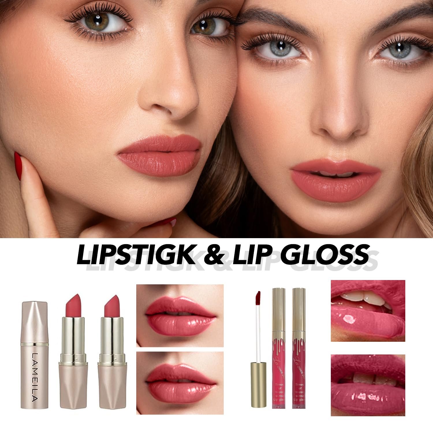34 Pcs All in One Makeup Kit for Women Full Kit, Makeup Sets Includes Eyeshadow Palette Contour Stick Eyebrow Soap Cosmetic Brush Set Makeup Gift Set for Women Teen (A203) - Image 3