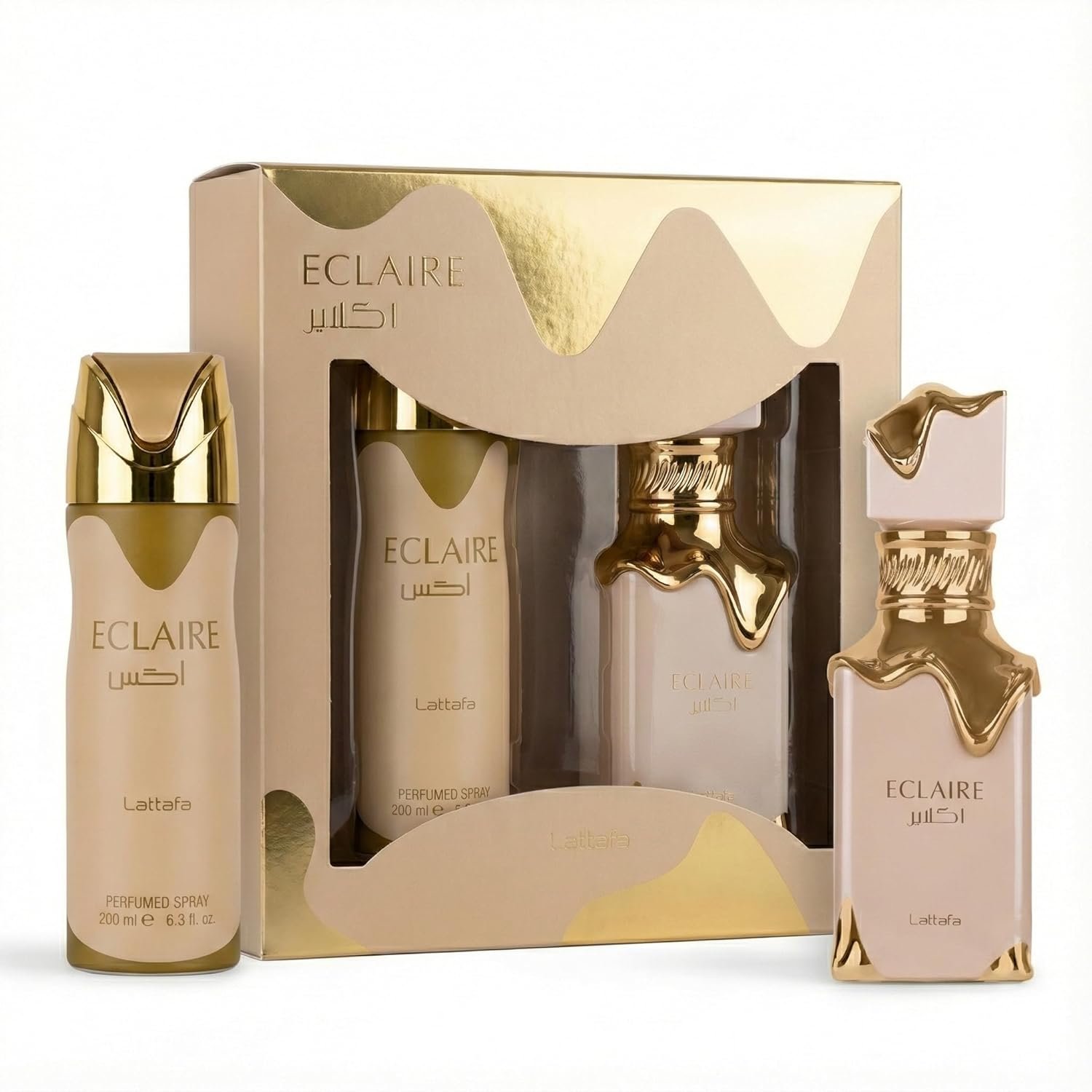 Lattafa Eclaire 2 Pcs Gift Set With 100ml EDP + 200ml Perfumed Spray - Image 3