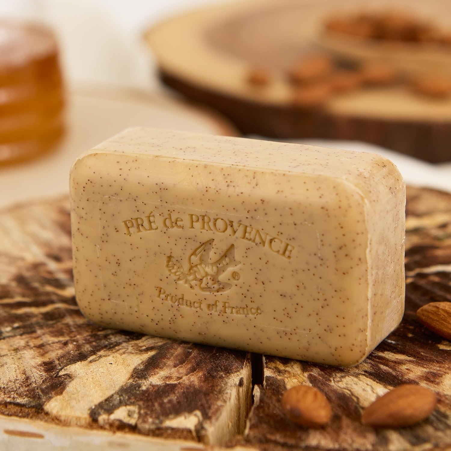 Pre de Provence Artisanal French Moisturizing Soap Bar, Shea Butter Enriched, Quad Milled for Long Lasting Rich Smooth Lather, 5.3 Ounce, Honey Almond - Image 5