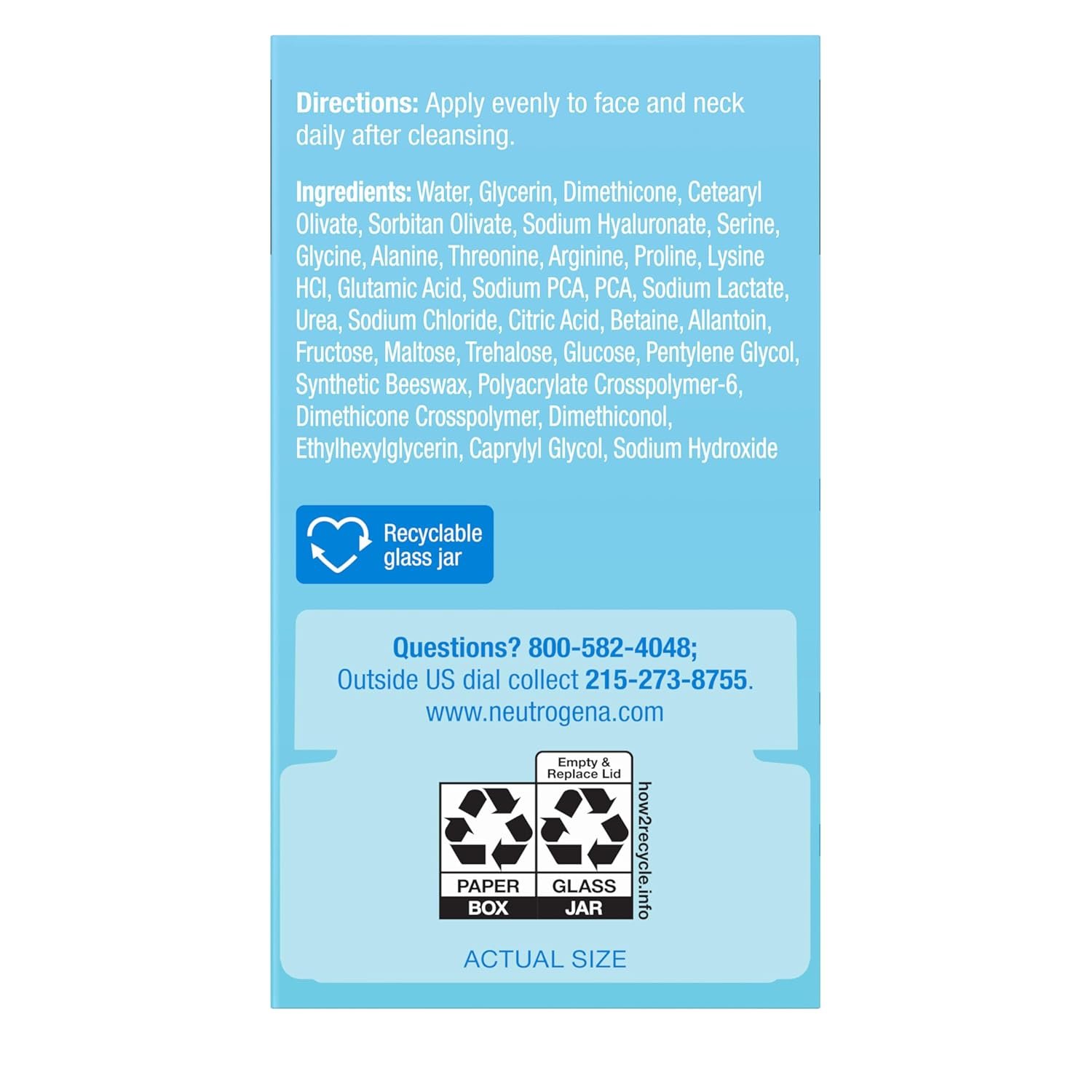 Neutrogena Hydro Boost Gel Cream Fragrance Free, Hyaluronic Acid Facial Moisturizer for Normal to Dry Skin, Lightweight Gel Moisturizer for Hydrated, Nourished, and Dewy Skin, 0.5 fl. oz - Image 9