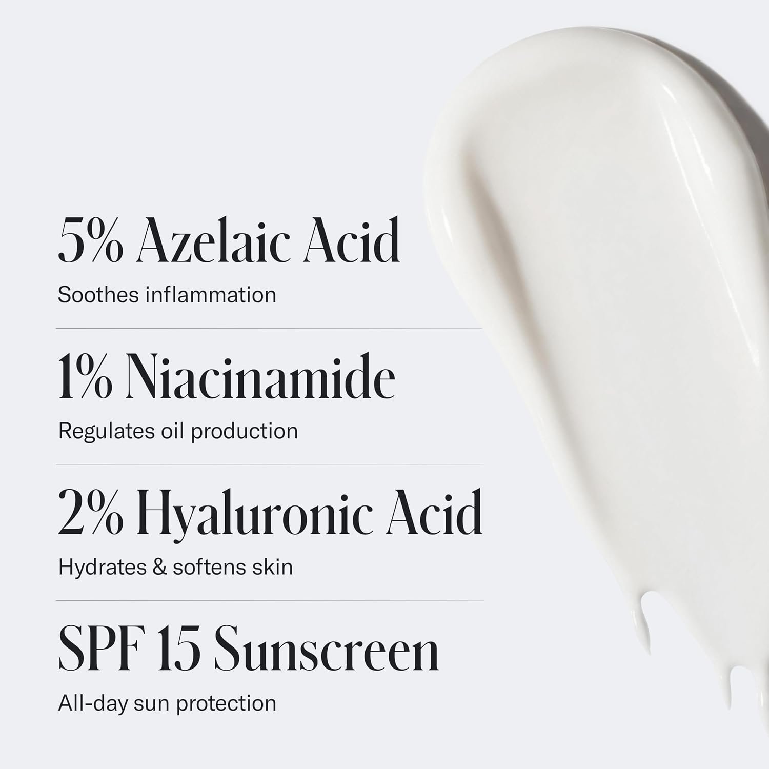 Geologie Clear Skin Face Cream | Clear System Daily Moisturizer with SPF15 for Acne-Prone Skin | Azelaic Acid, Niacinamide & Hyaluronic Acid | Lightweight & Oil Free | 60 ML - Image 4