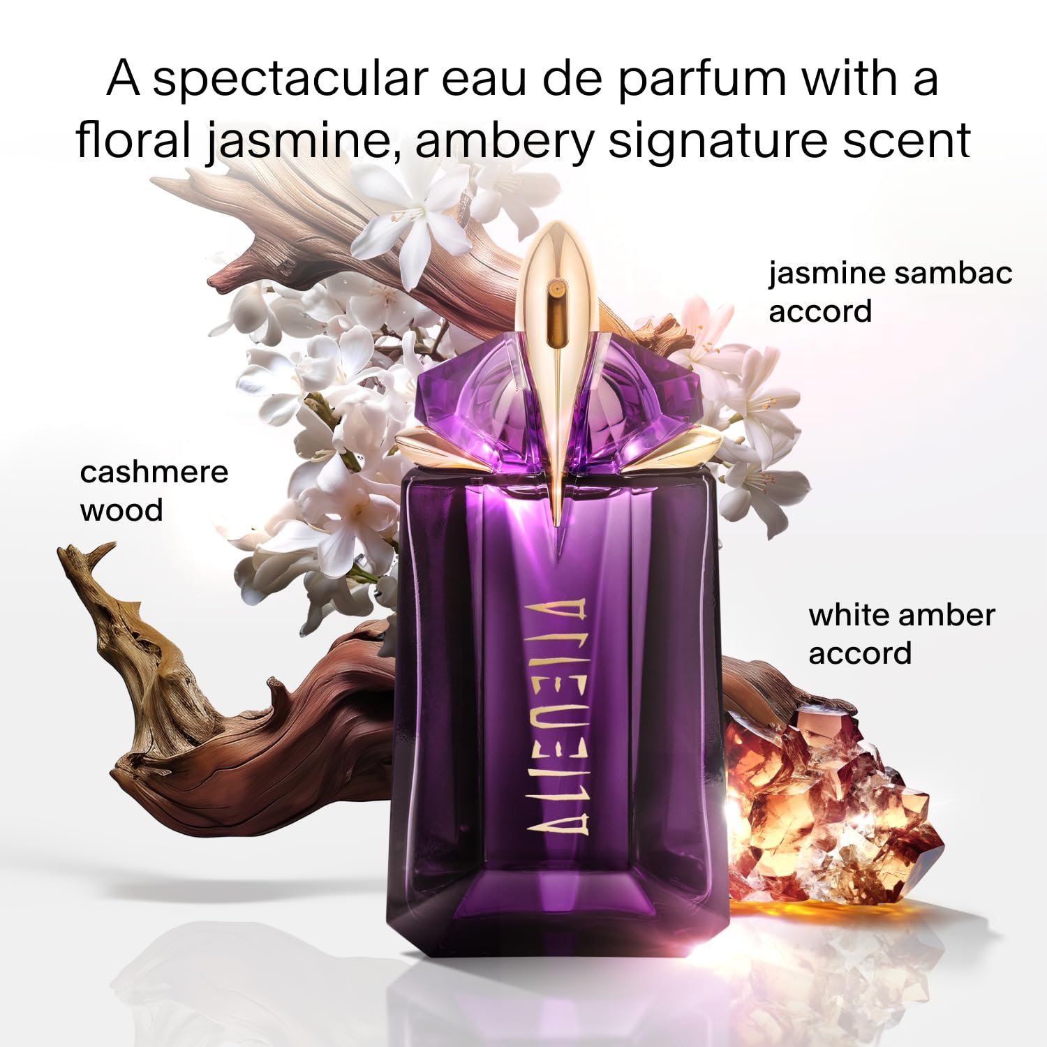 MUGLER Alien - Eau de Parfum - Women's Perfume - Floral & Woody - With Jasmine, Wood, and Amber - Long Lasting Fragrance - Image 2