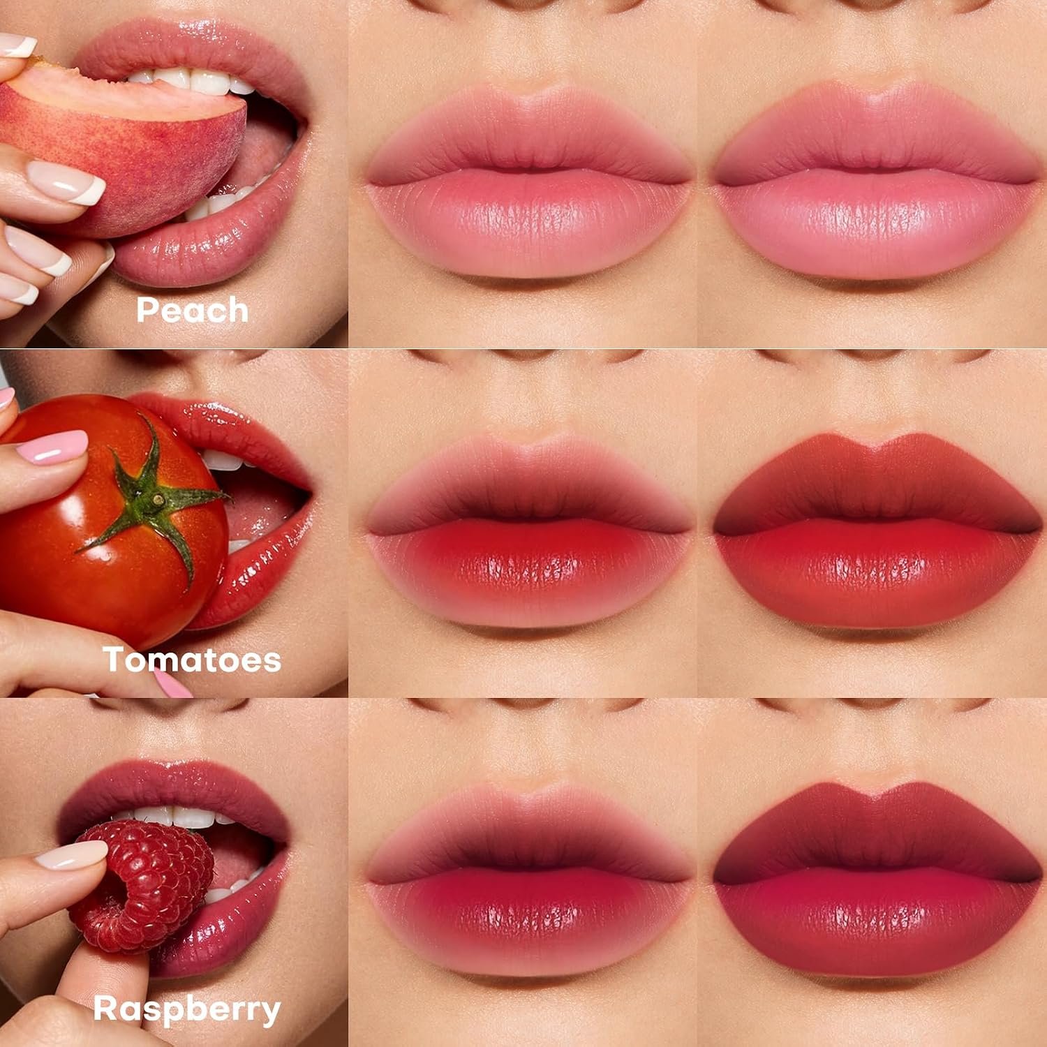 bayfree Lip Tint Stain Set, 7 PCS Lip Stain Long Lasting Waterproof, Hydrating Non-Sticky Liquid Blush & Water Tint, Transfer-Proof, High Pigment Matte Finish,Vegan Korean Makeup Set (fruit land) - Image 4