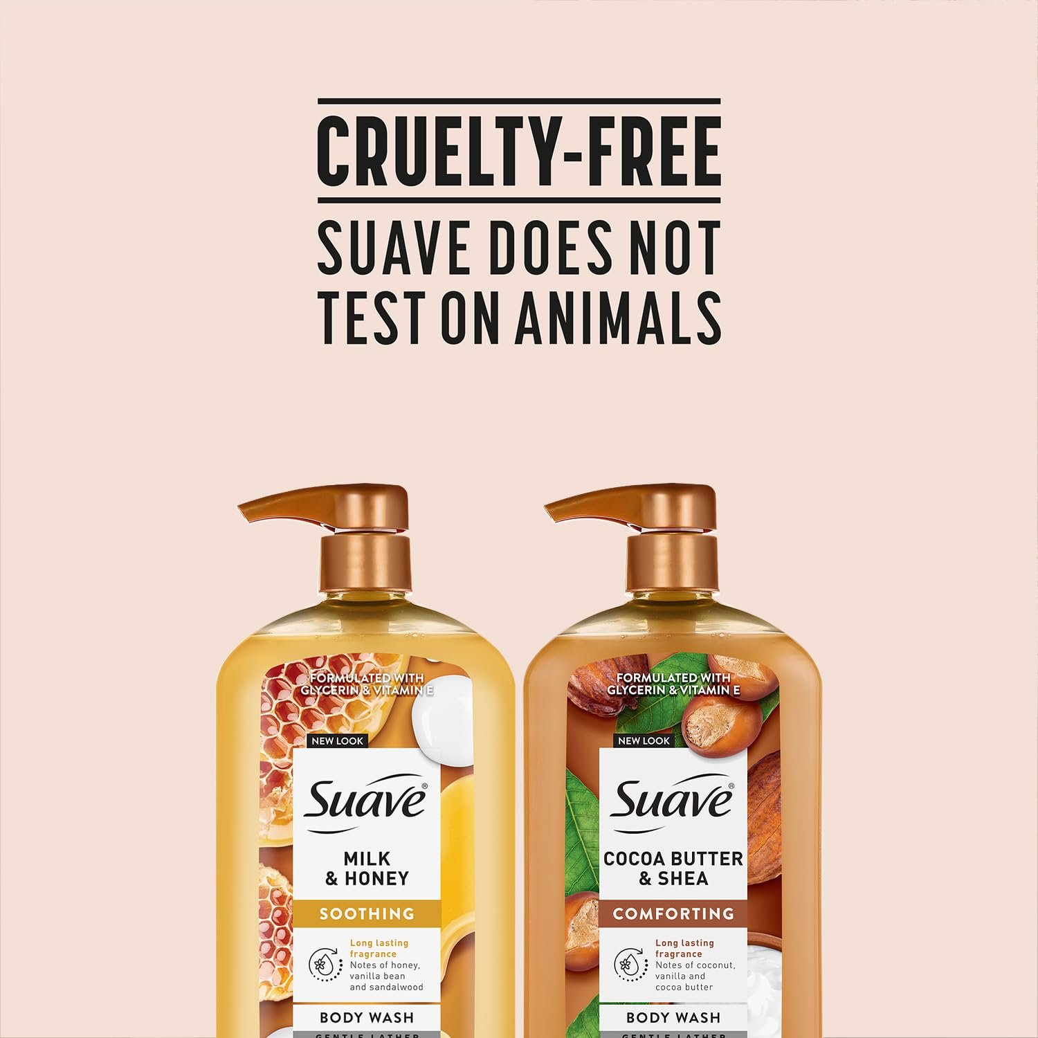 Suave Body Wash Variety Bundle – Milk & Honey 2-Pack & Cocoa Butter Shea, Gentle & Moisturizing Body Washes with Vitamin E, 30 Oz Ea (3 Piece Set) - Image 8