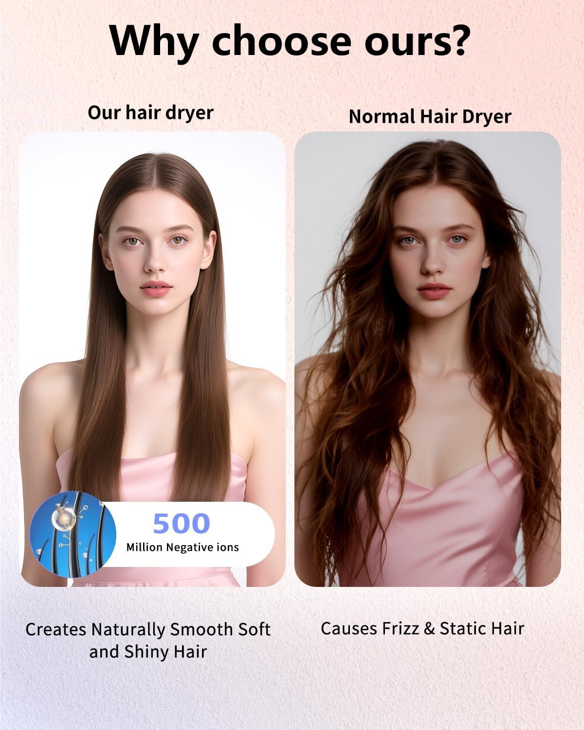 Hot Air Brush, Updated Version Thermal Brush & Hair Dryer Brush One Step Volumizer, High-Speed 1.5 Inch Negative Ion Blowout Express Thermal Round Brush Salon-Quality Blowouts, Hair Shinier & Smoother - Image 6