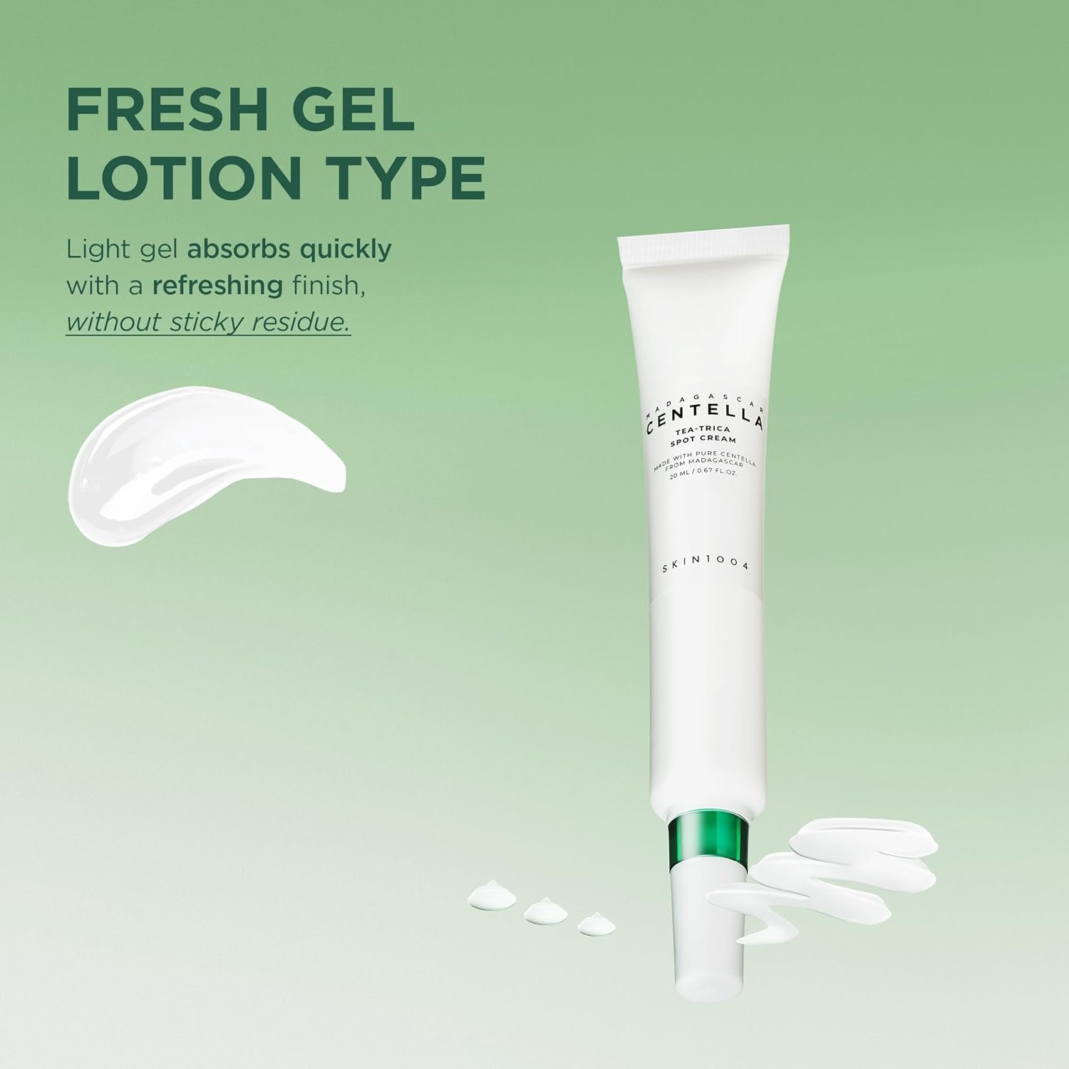 SKIN1004 Tea-Trica Spot Cream, Spot Treatment with Centella Asiatica & Tea Tree, Face Moisturizer for Soothing Targeted Areas, Cica Cream for Clear-looking Skin, Korean Skin Care, 0.67 fl.oz / 20ml - Image 5