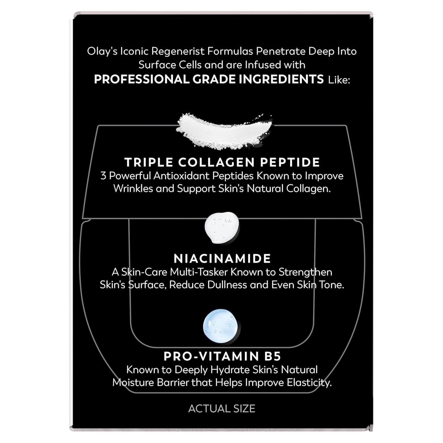 Olay Face Moisturizer, Regenerist Micro-Sculpting Facial Cream for Women - Anti-Aging, Anti-Wrinkle, Firming Skin Care - Triple Collagen Cream, Peptide Moisturizer, Hyaluronic Acid, Niacinamide, 1.7oz - Image 14