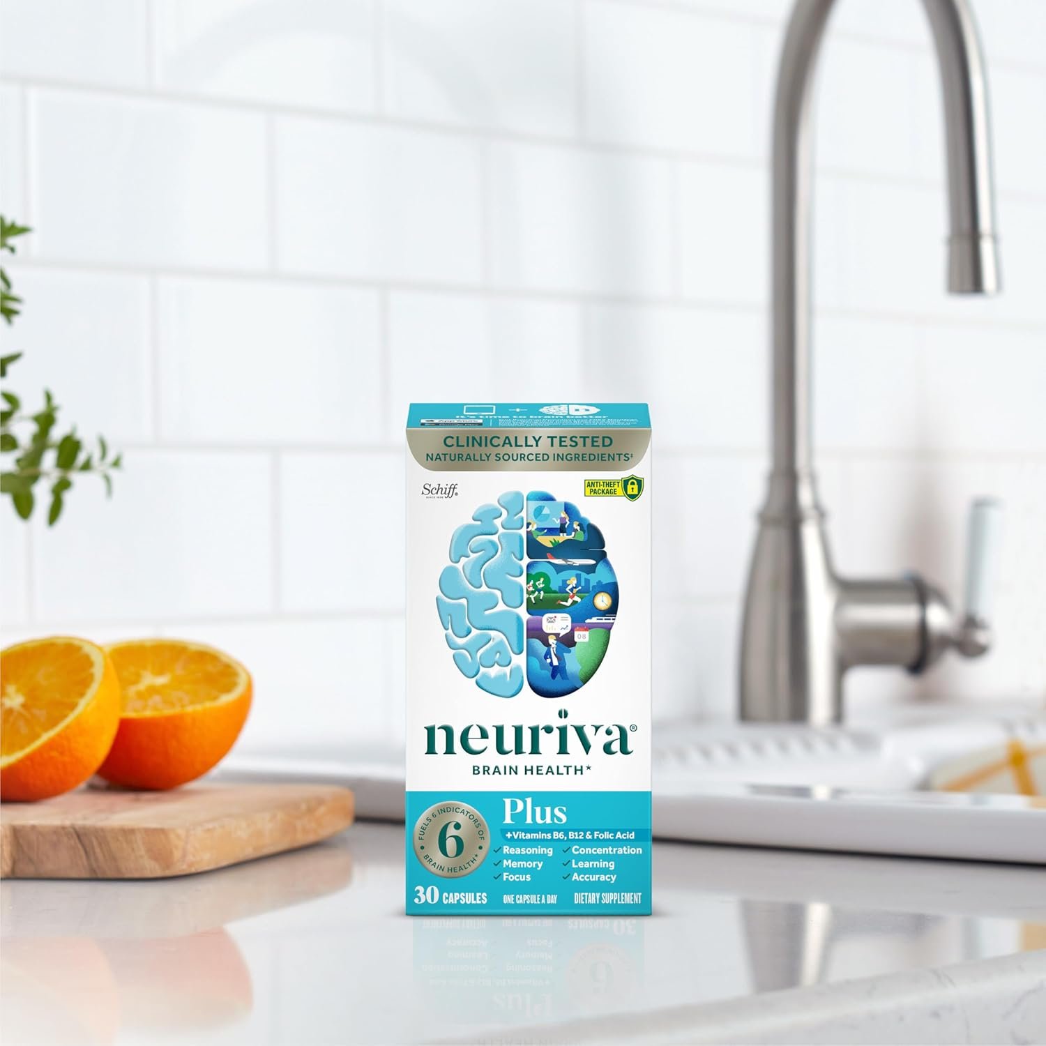 NEURIVA Plus Brain Supplements for Memory and Focus, Clinically Tested Nootropics Neurofactor and Phosphatidylserine, with Vitamin B12, Vitamin B6 and Folic Acid, 30 Count Capsules - Image 17