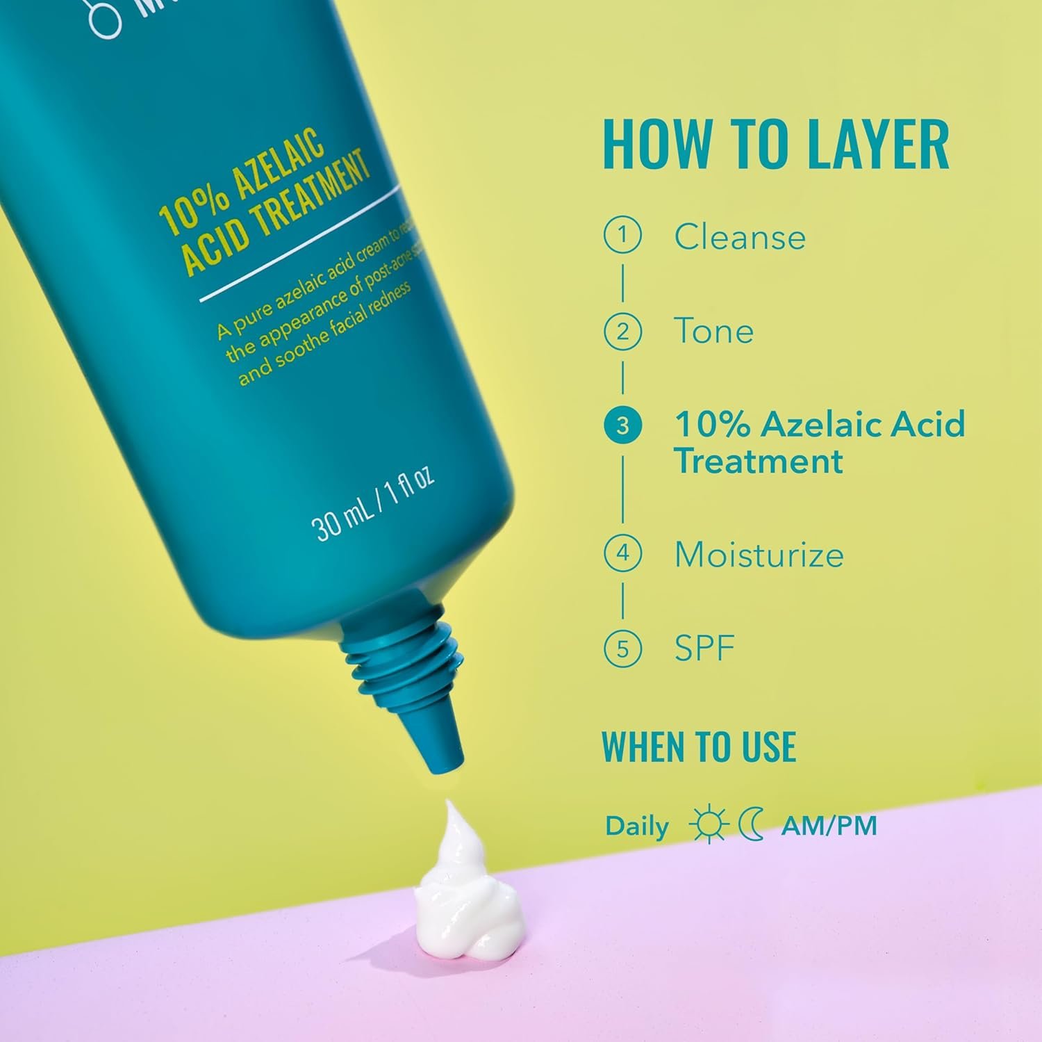 Good Molecules 10% Azelaic Acid Treatment for Face – Blurs Facial Redness & Evens Skin Tone – Brightens the Look of Dark Spots & Refines Texture – Vegan & Fragrance-Free Skincare (30ml / 1.01 fl oz.) - Image 7