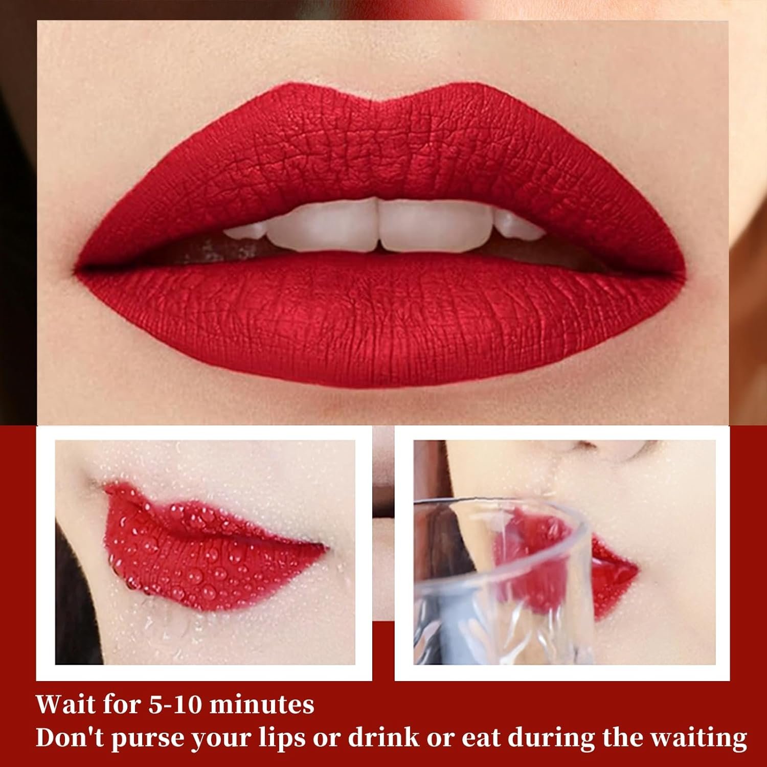 BLUE LOVE Long Lasting Lipstick - Proof Transfer-Resistant, Hydrating Formula for All-Day Wear - Essential Lip Makeup for Women (03 Brownish Red) - Image 2