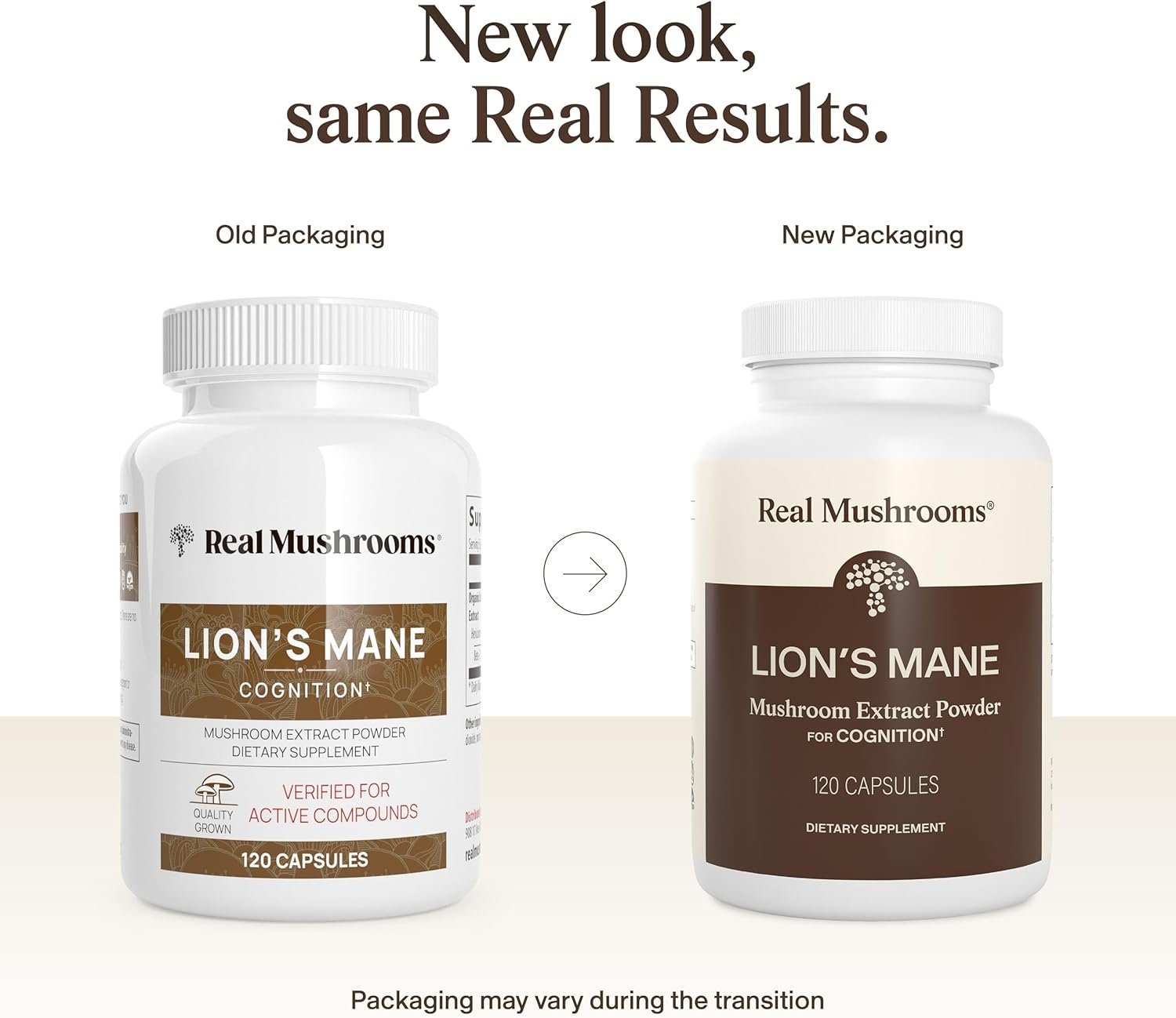 Real Mushrooms Lions Mane Mushroom Cognition (120 Capsules) Lions Mane Mushroom Powder Extract Capsules | Brain Supplement, Brain Vitamins, Focus Supplement - Image 2