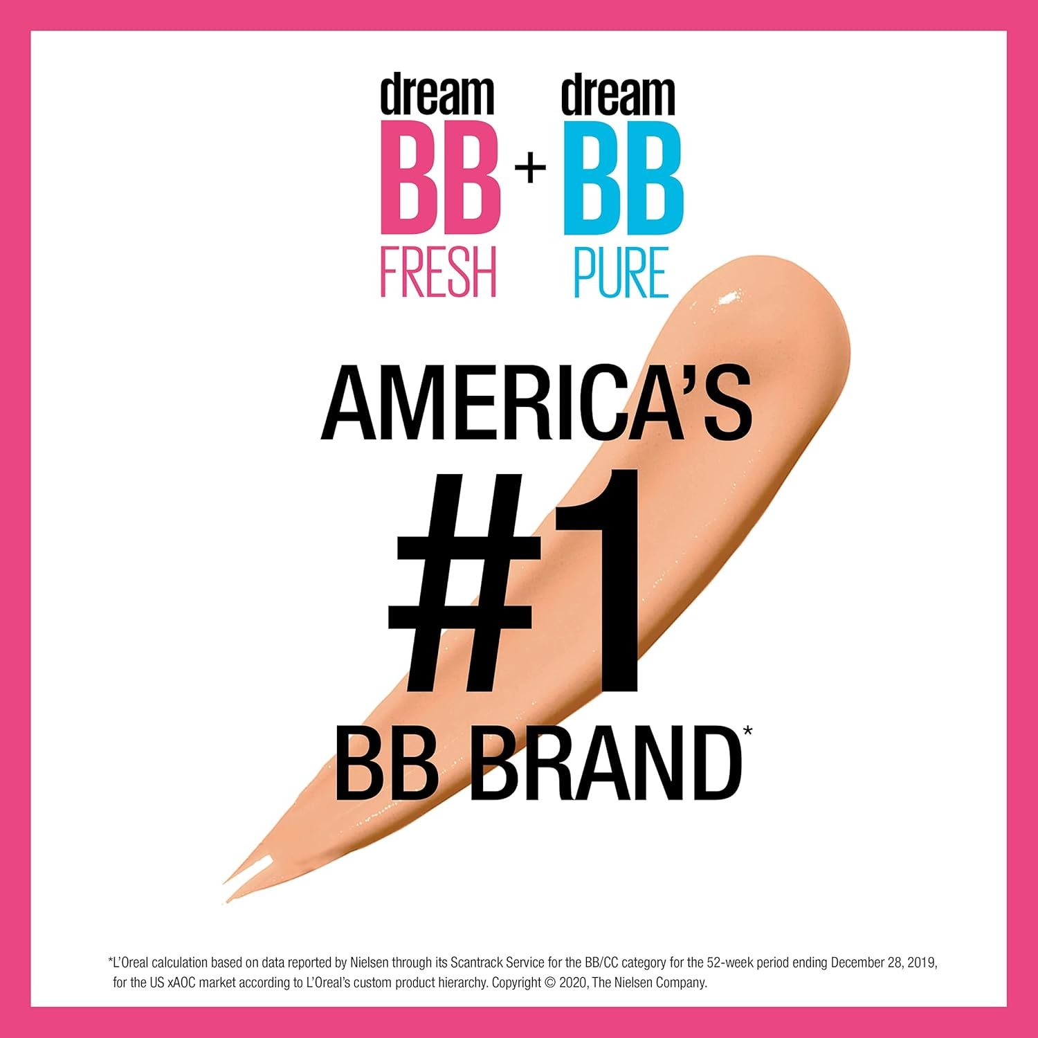 Maybelline Dream Fresh Skin Hydrating BB cream, 8-in-1 Skin Perfecting Beauty Balm with Broad Spectrum SPF 30, Sheer Tint Coverage, Oil-Free, Light/Medium, 1 Fl Oz - Image 3