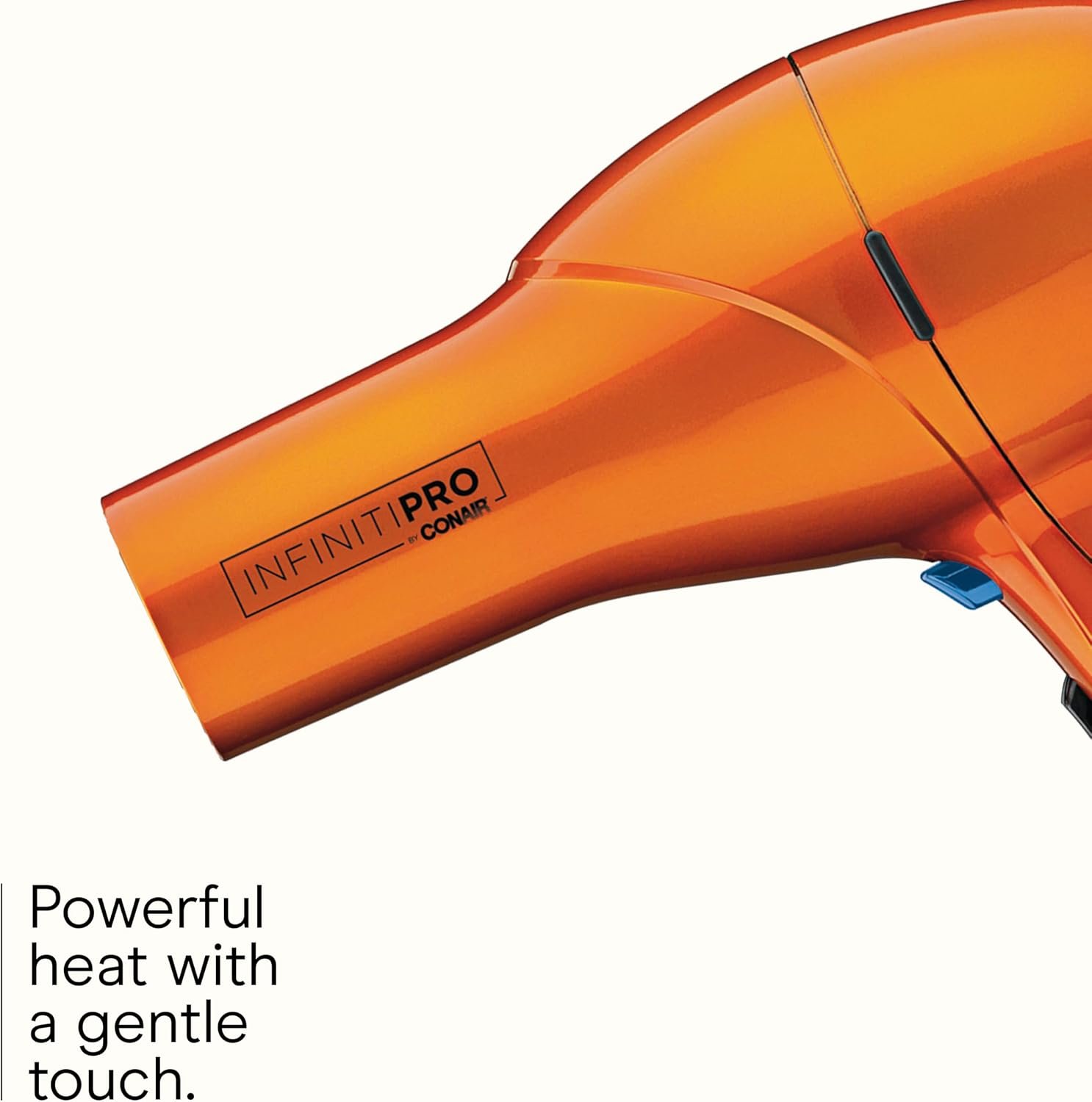 Infiniti PRO CONAIR Hair Dryer with Diffuser, Professional AC Motor, Tourmaline Ceramic Technology Blow Dryer, Includes Concentrator and Blowout Brush, Amazon Exclusive, Orange - Image 4