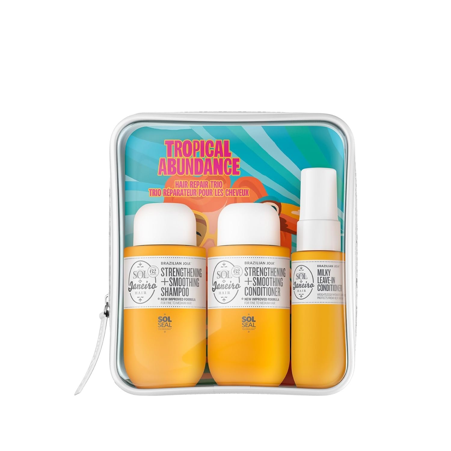Sol de Janeiro Tropical Abundance Hair Repair Trio Travel Set | Jet Set | Sulfate Free Brazilian Joia Shampoo and Conditioner | Leave In Conditioner Spray | TSA Friendly | Amazon Exclusive - Image 2