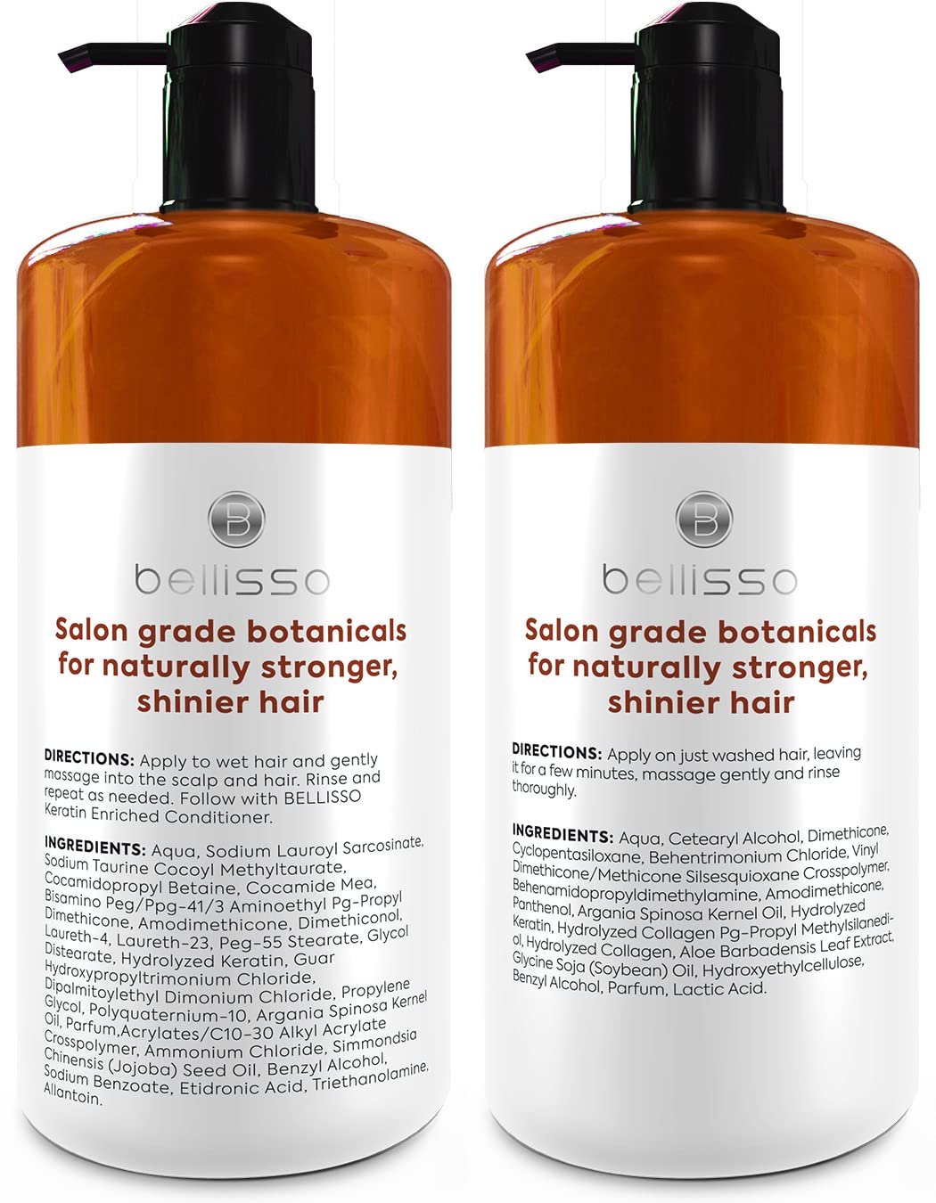 Moroccan Argan Oil Shampoo and Conditioner Set - Sulfate Free with No Parabens - Botanicals for Women and Men - Professional Moisturizing, Anti Frizz, Hydrating Solution for Dry, Wavy and Curly Hair - Image 7