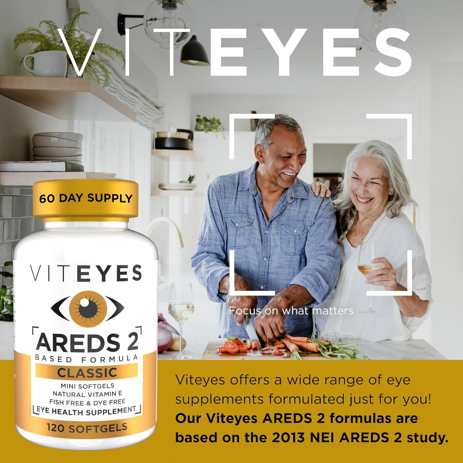 VITEYES® AREDS 2 Softgels, 120 Count - Single Daily Dose Eye Vitamin - Image 2
