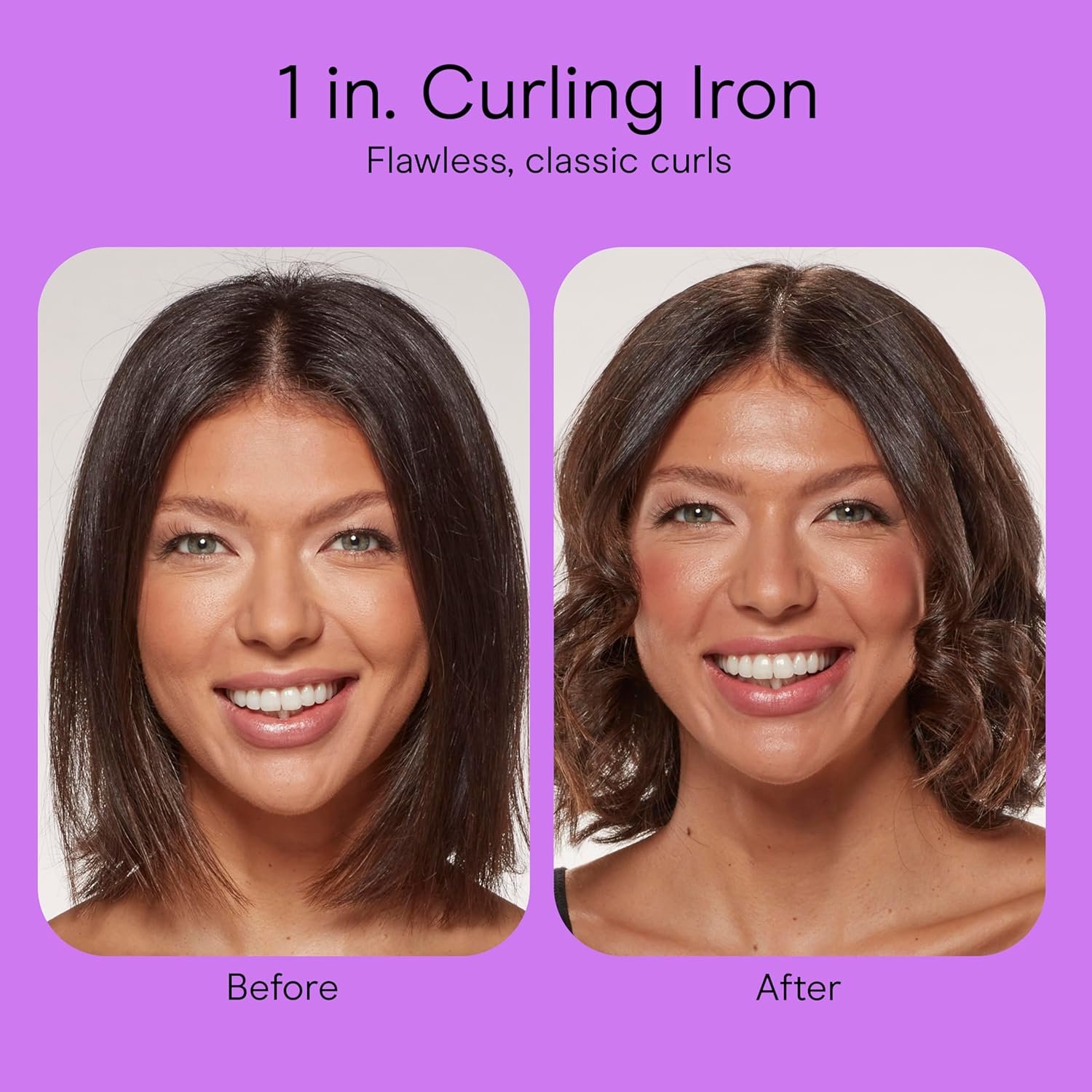 INFINITI PRO CONAIR Tourmaline Ceramic 1-Inch Curling Iron, Clamp Curling Iron, 1-Inch Barrel Produces Classic Curls, Hair Curler for Use on Short, Medium, and Long Hair, Champagne/Gray - Image 9