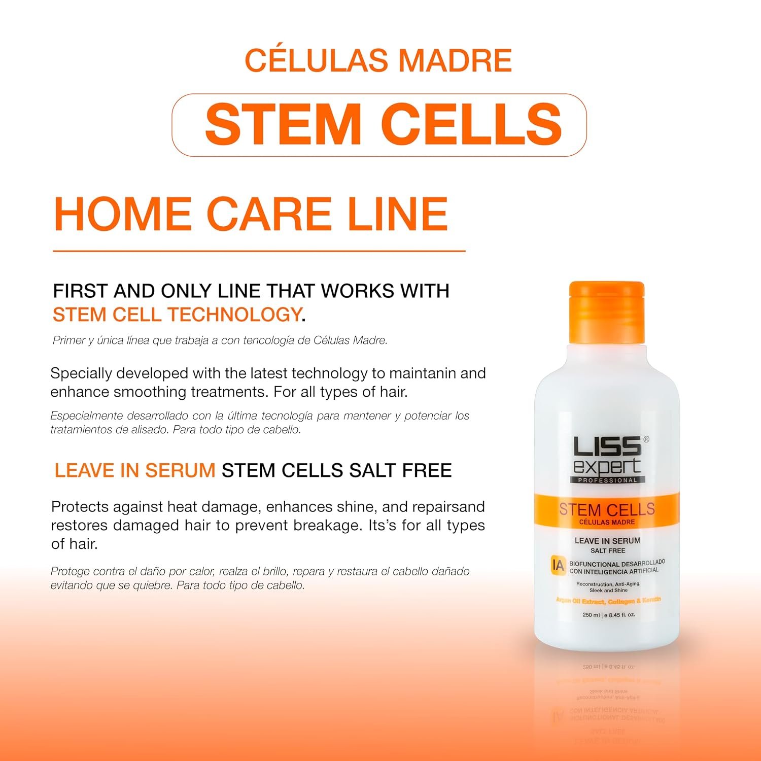 Liss Expert Professional Stem Cells Hair MAGIC Post -Care Set, Shampoo, Conditioner, Magic AI Mask, Serum and Oil Treatment, 5 Pieces - Image 5