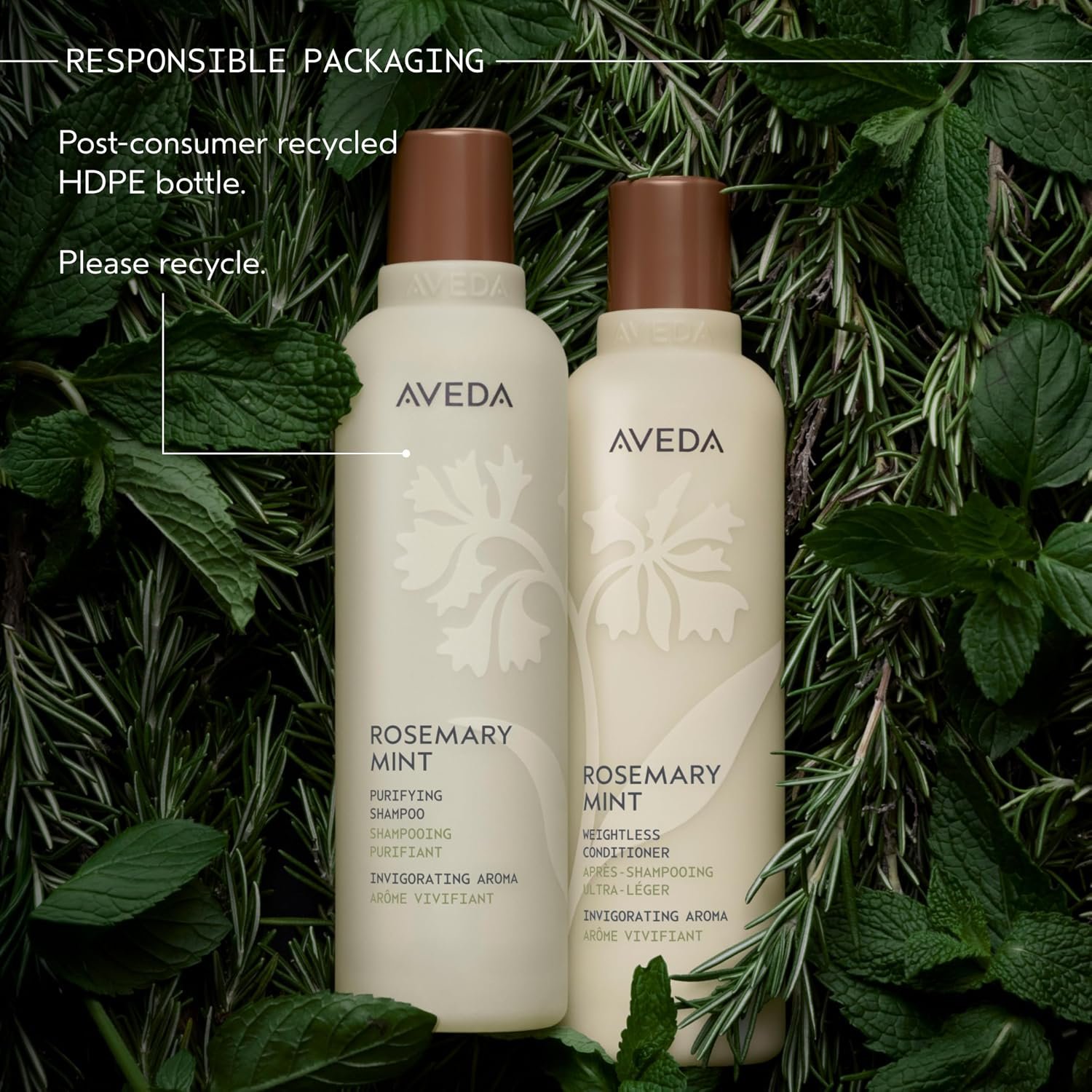 Aveda Rosemary Mint Purifying Shampoo | Clarifying Shampoo | Gently Removes Buildup, Adds Shine | For Normal to Oily Hair, Fine to Medium Hair Types | Invigorating Aroma| 97% Naturally Derived - Image 10