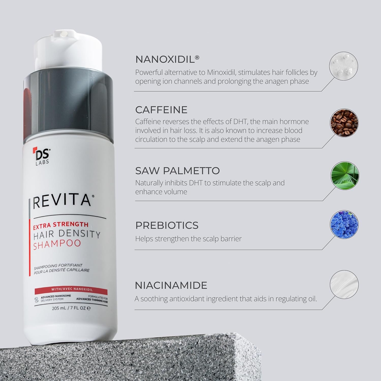 DS Labs Revita Extra Strength Shampoo, 205mL – Scalp First Cleanse for Fuller, Thicker Looking Hair, Lightweight Hydration, Sulfate Free, Color Safe, For Men & Women - Image 2