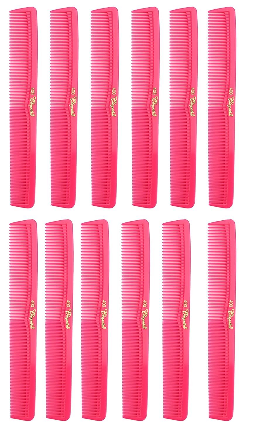 7 inch All Purpose Hair Comb. Hair Cutting Combs. Barber’s & Hairstylist Combs. Neon Pink 1 DZ