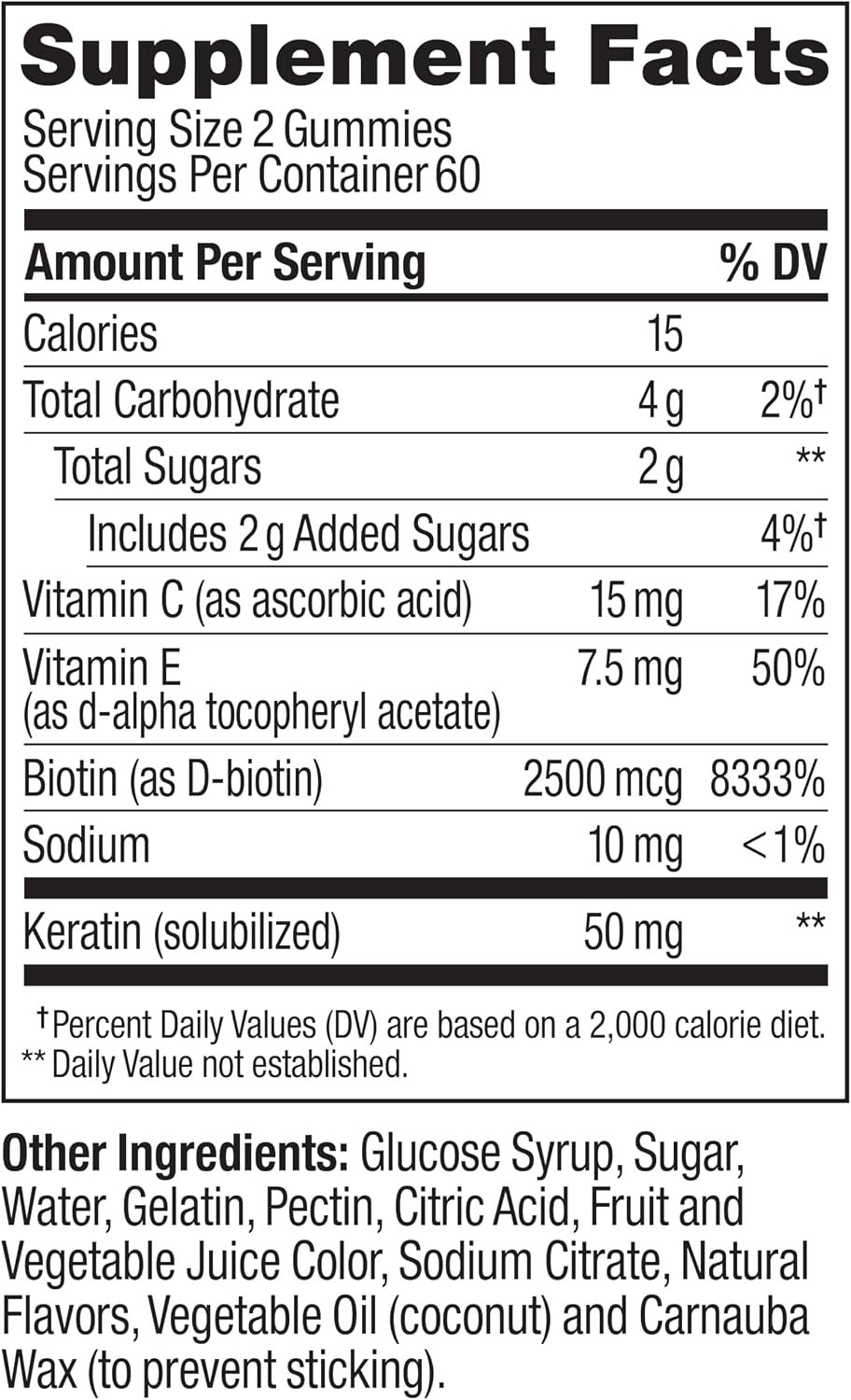 OLLY Hair Skin and Nails Gummies - Undeniable Beauty with Biotin 2500mcg Per 2 Gummies, Keratin & Vitamin C - Supports Healthy Hair, Skin, & Nails - Grapefruit Flavor - 120 Count - Image 2