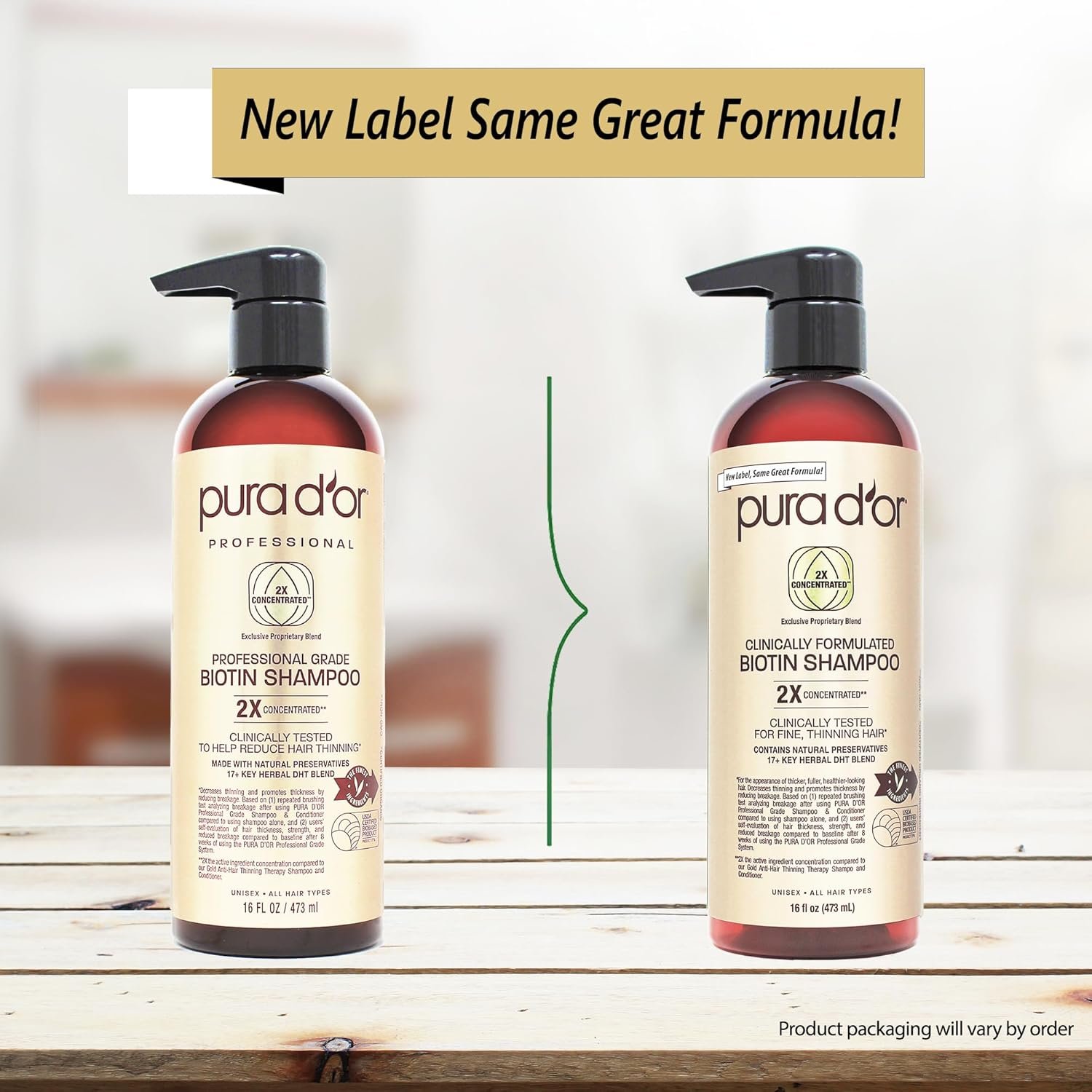 PURA D'OR Clinically Formulated Biotin Shampoo - Daily Hair Care Routine For Thinning Hair - 2X Concentrated 17+ Key Herbal Blend Hair Thickening Products For Women & Men, Botanical Zen Scent 16 Fl Oz - Image 5
