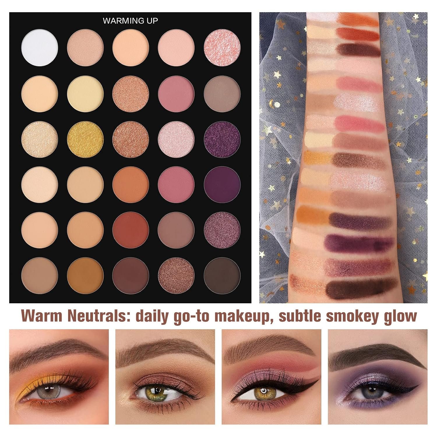 UCANBE Pretty All Set Eyeshadow Palette Pro 86 Colors Makeup Kit Matte Shimmer Eye Shadow Highlighters Contour Blush Powder All In One Makeup Pallet Holiday Christmas Valentine's Day Gift Set - Image 2