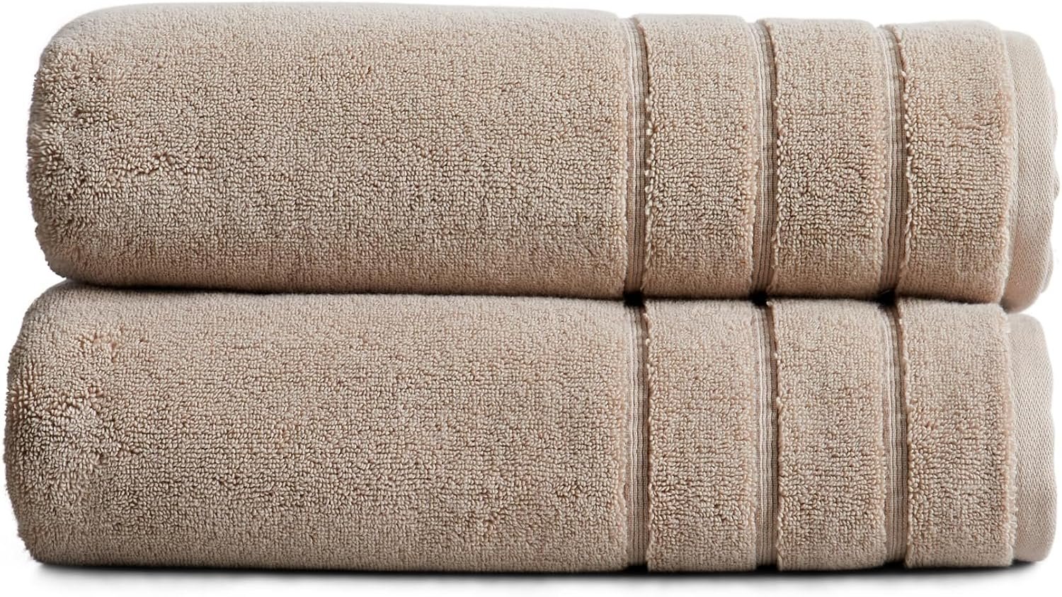 Springtree Home Luxury Turkish Cotton Bath Towels | 100% Turkish Cotton | Premium Bath Towels | Ultra Soft Thick Plush & Highly Absorbent | Luxury Hotel & Spa Quality Bathroom Towels | Cobblestone