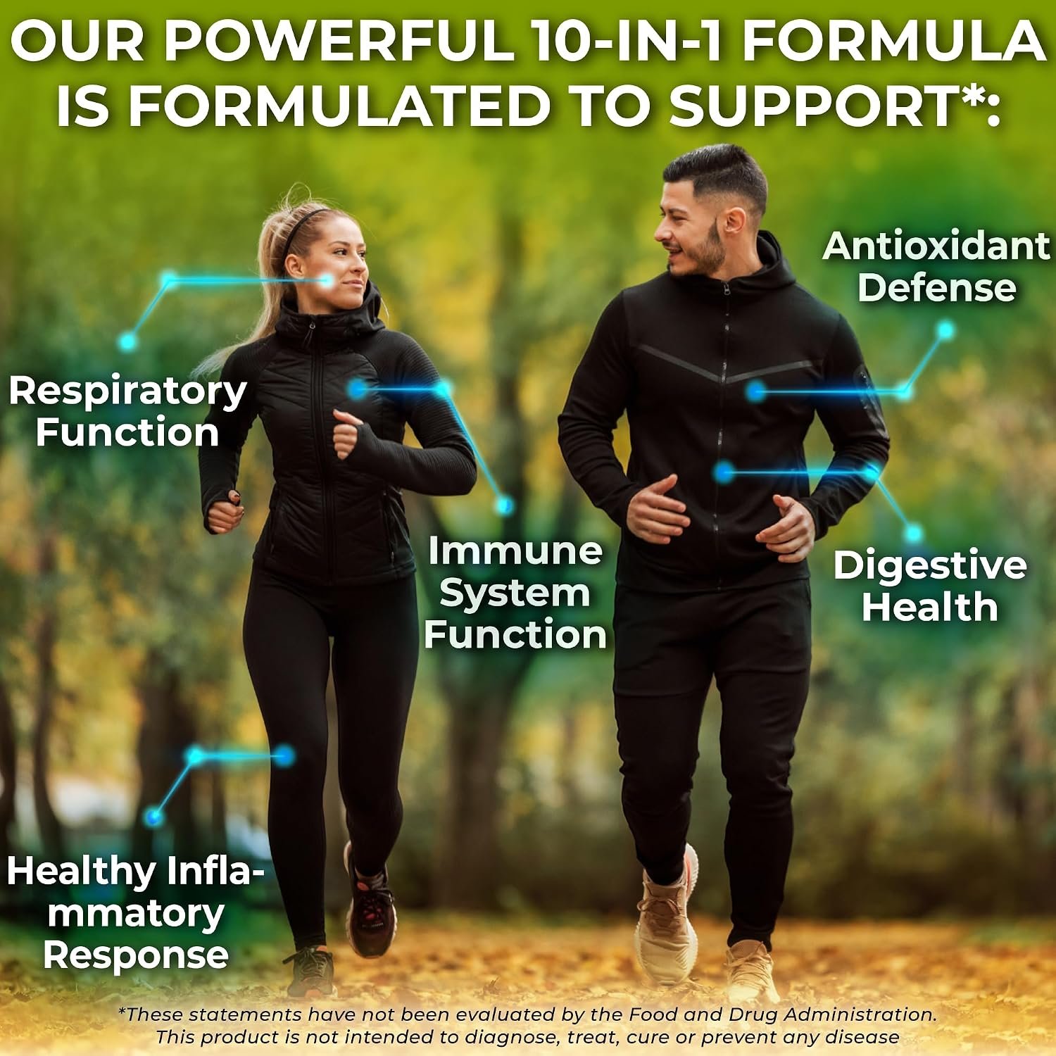 Echinacea Goldenseal Capsules - 10 in 1 Immune Support Supplement - 1455mg - Vegan Echinacea Capsules Supplement Made With Organic Whole Foods - Herbal Immune System Support - 2 Month Supply - Image 5