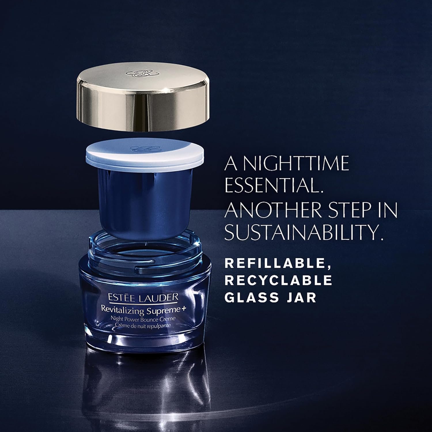 Estée Lauder Revitalizing Supreme+ Night Power Bounce Cream | Face Moisturizer with Peptides | Firms, Lifts & Plumps Skin - Image 6