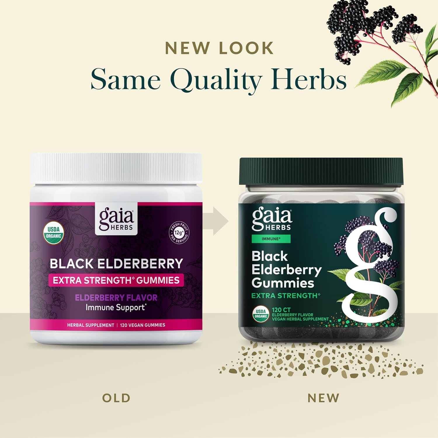 Gaia Herbs Black Elderberry (Sambucus nigra) Extra Strength Gummies - Delicious Immune Support Supplement* - Certified Organic Black Elderberries for Immune System Support* - 120 Gummies (60 Servings) - Image 6