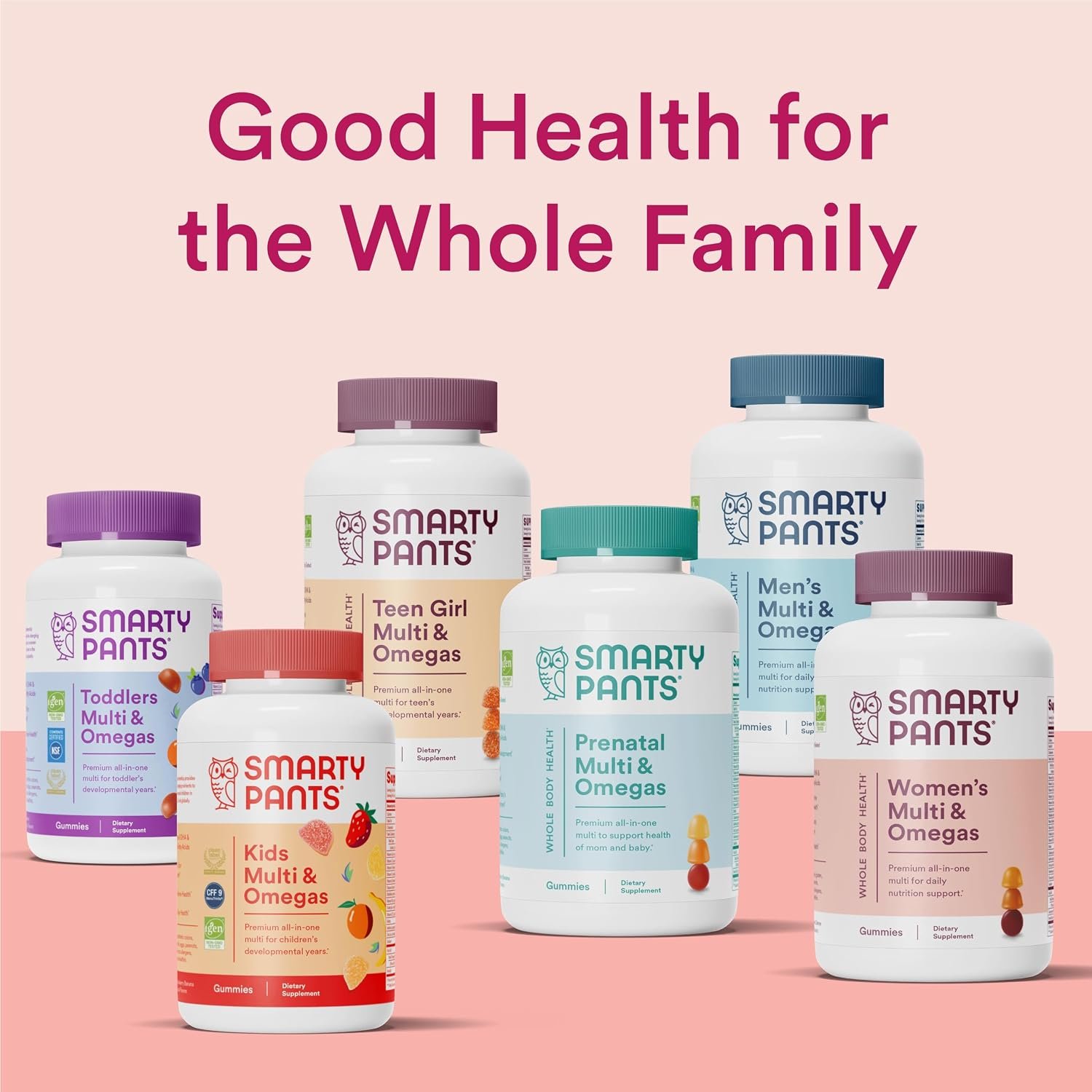 SmartyPants Women's Multivitamin Gummies, Sugar Free: Biotin, Methylfolate, Omega 3 (ALA), Vitamin D3, C, Vitamin B12, B6, A, K & Zinc, Inositol, Gluten Free, 60 Count (20 Day Supply) - Image 9