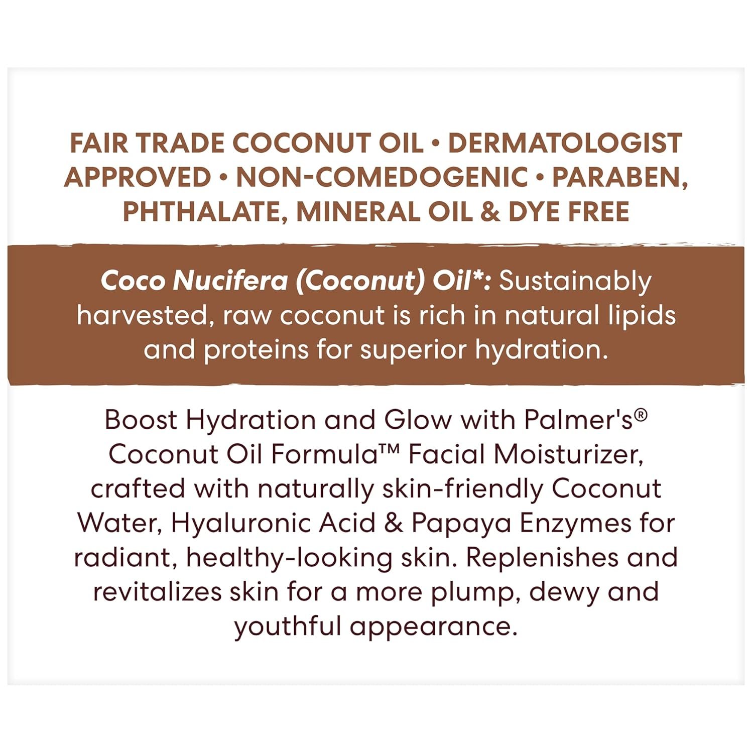 Palmer's Coconut Oil Formula Coconut Water Face Moisturizer, 1.7 Ounce Jar - Image 4