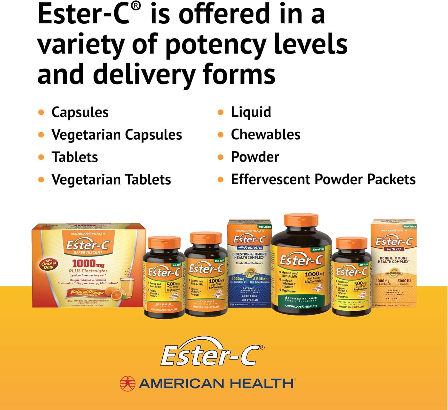 American Health Ester-Vitamin C with Citrus Bioflavonoids 500 Milligrams 240 Capsules - Image 8