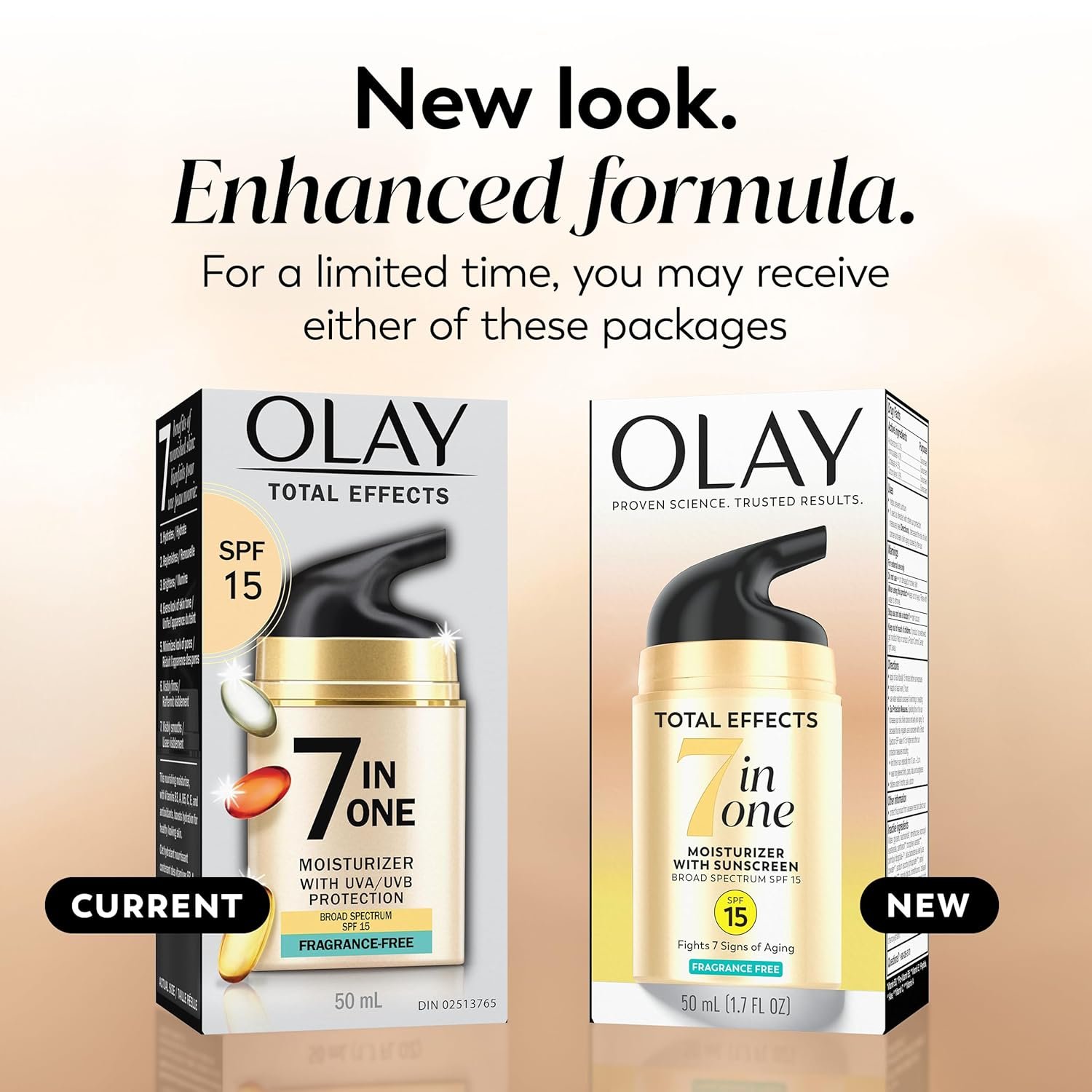OLAY Total Effects 7-in-1 Anti-Aging Face Moisturizer with SPF 15, Fragrance-Free 1.7 oz - Image 2
