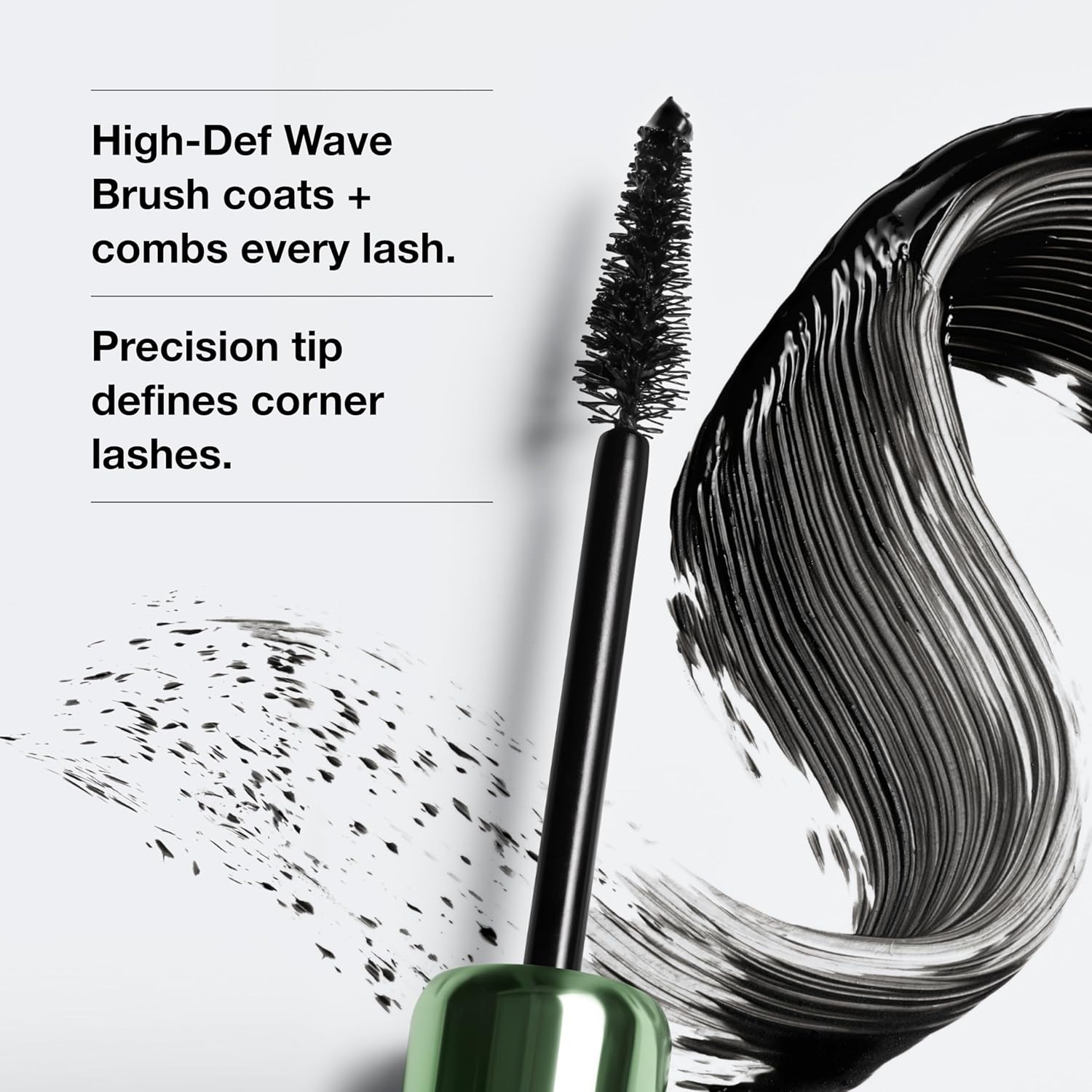 Clinique High Impact High-Fi Full Volume Mascara | Volume, Length, Non-Clumping, Smudge-Proof + Safe For Sensitive Eyes, Black/Brown - Image 4