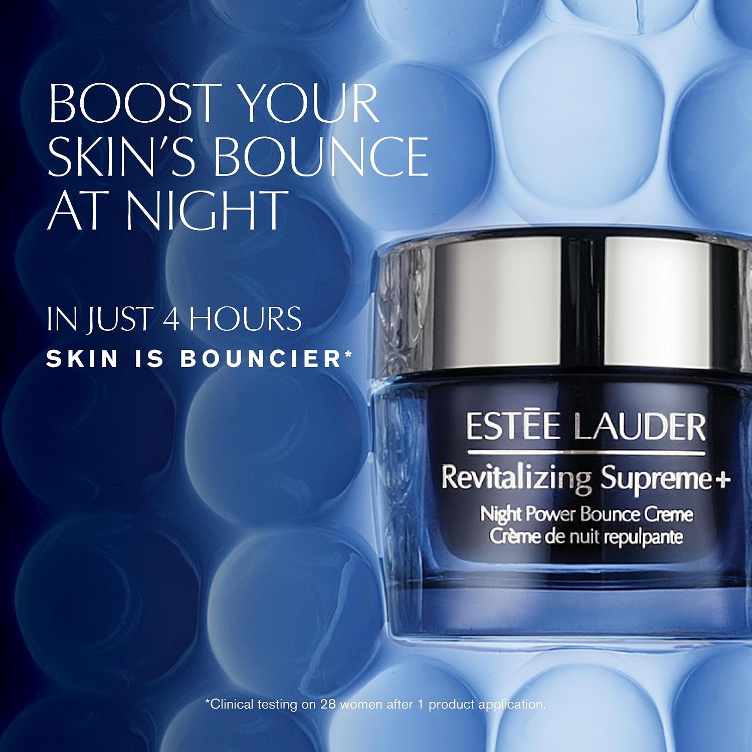Estée Lauder Revitalizing Supreme+ Night Power Bounce Cream | Face Moisturizer with Peptides | Firms, Lifts & Plumps Skin - Image 4