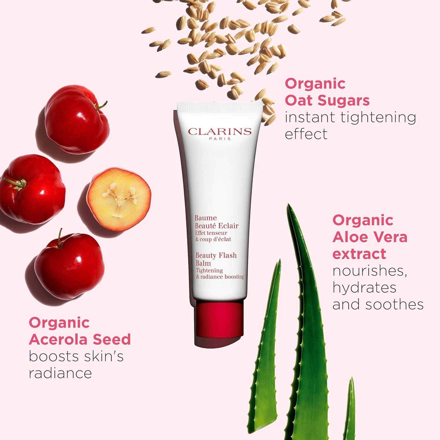 Clarins Beauty Flash Balm | 3-In-1 Hydrating 10-Minute Face Mask, Make-Up Primer, or Quick Pick Me Up Radiance Booster | Moisturizes, Brightens and Visibly Tightens | Non-Oily and Non-Comedogenic - Image 4
