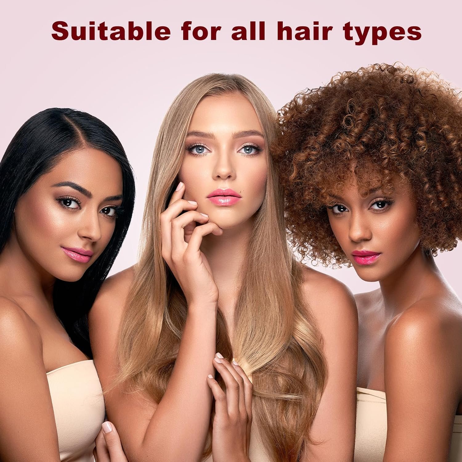 Sonew 2 In 1 Hair Dryer Brush & Straightener Blow Dryer Brush with Negative Ions Detangles & Smooths Hair Reduces Frizz & Static Styler - Image 9
