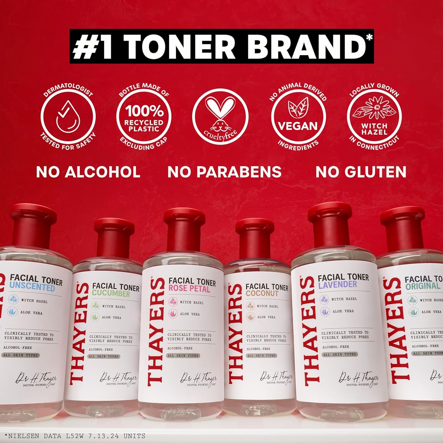 THAYERS Alcohol-Free Rose Petal Witch Hazel Facial Toner for Glowing Skin, Soothing, Hydrating, Refreshing Toner for All Skin Types, 12oz (Packaging May Vary) - Image 9