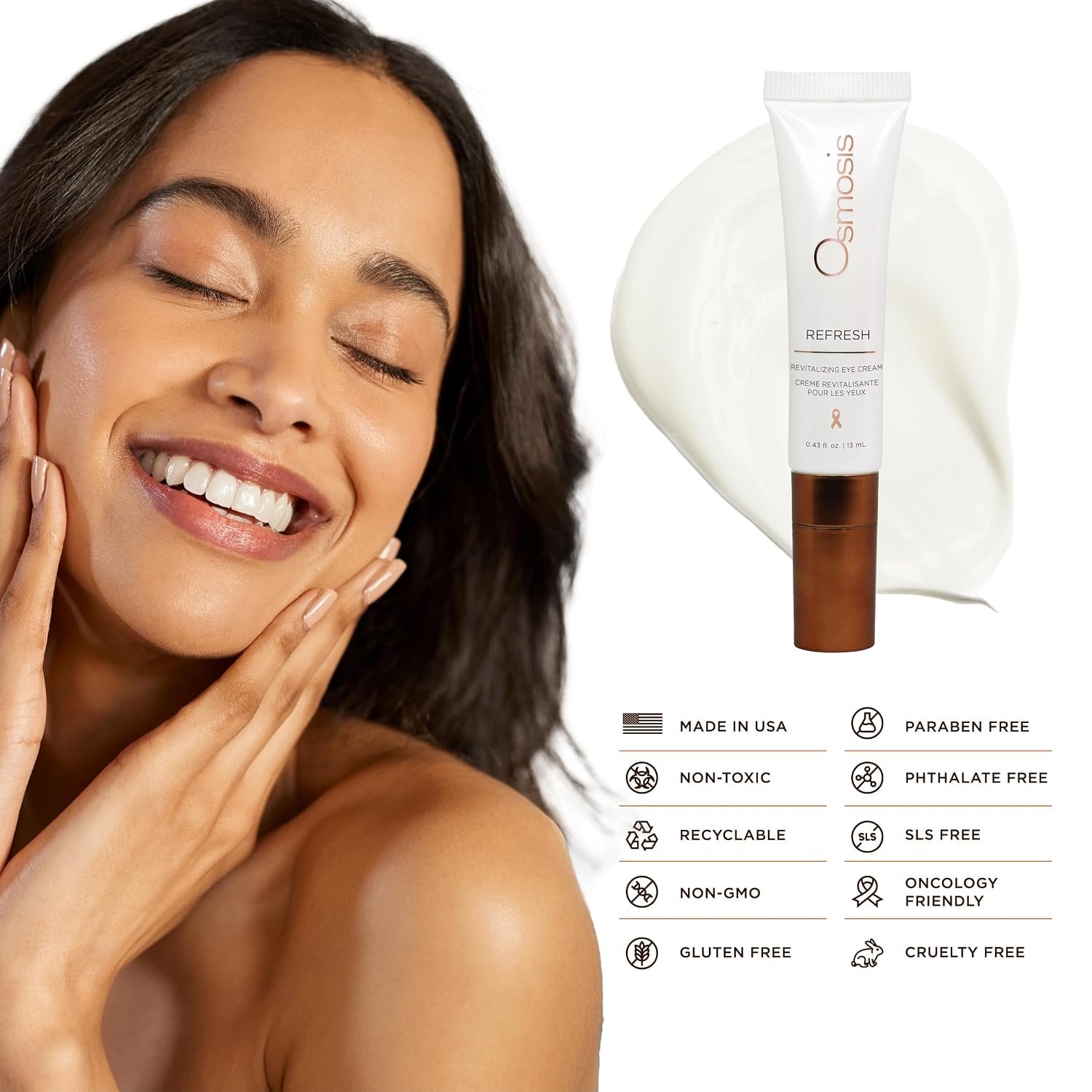 Osmosis Refresh Revitalizing Eye Cream for Fine Lines and Puffiness 0.43 Fl Oz - Image 5