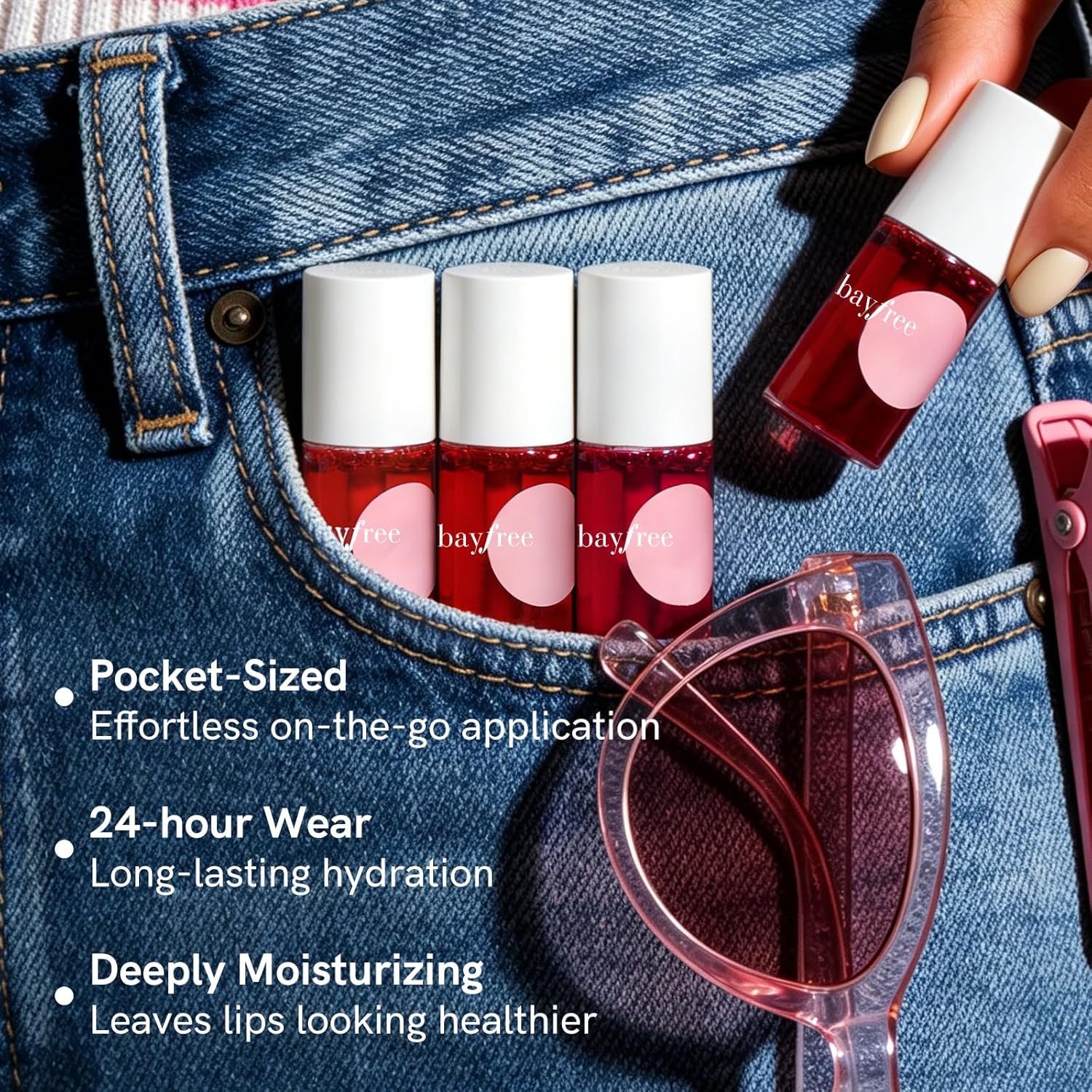bayfree Lip Tint Stain Set, 7 PCS Lip Stain Long Lasting Waterproof, Hydrating Non-Sticky Liquid Blush & Water Tint, Transfer-Proof, High Pigment Matte Finish,Vegan Korean Makeup Set (fruit land) - Image 8