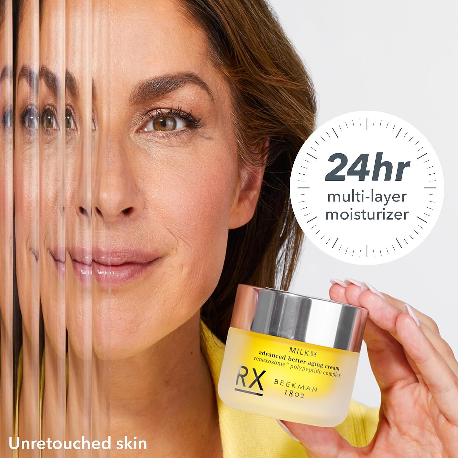 Beekman 1802 Milk RX Advanced Better Aging Collagen Moisturizer Face Cream – 4X Retinol Alternative with Goat Milk Exosomes & Polypeptide, Firming Cream, 1.69 fl oz - Image 8