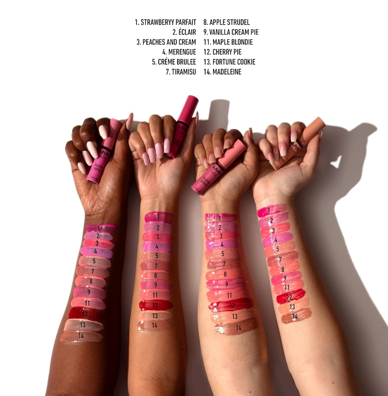 NYX PROFESSIONAL MAKEUP Butter Gloss, Non-Sticky Lip Gloss - Sugar Glass ,Clear - Image 6