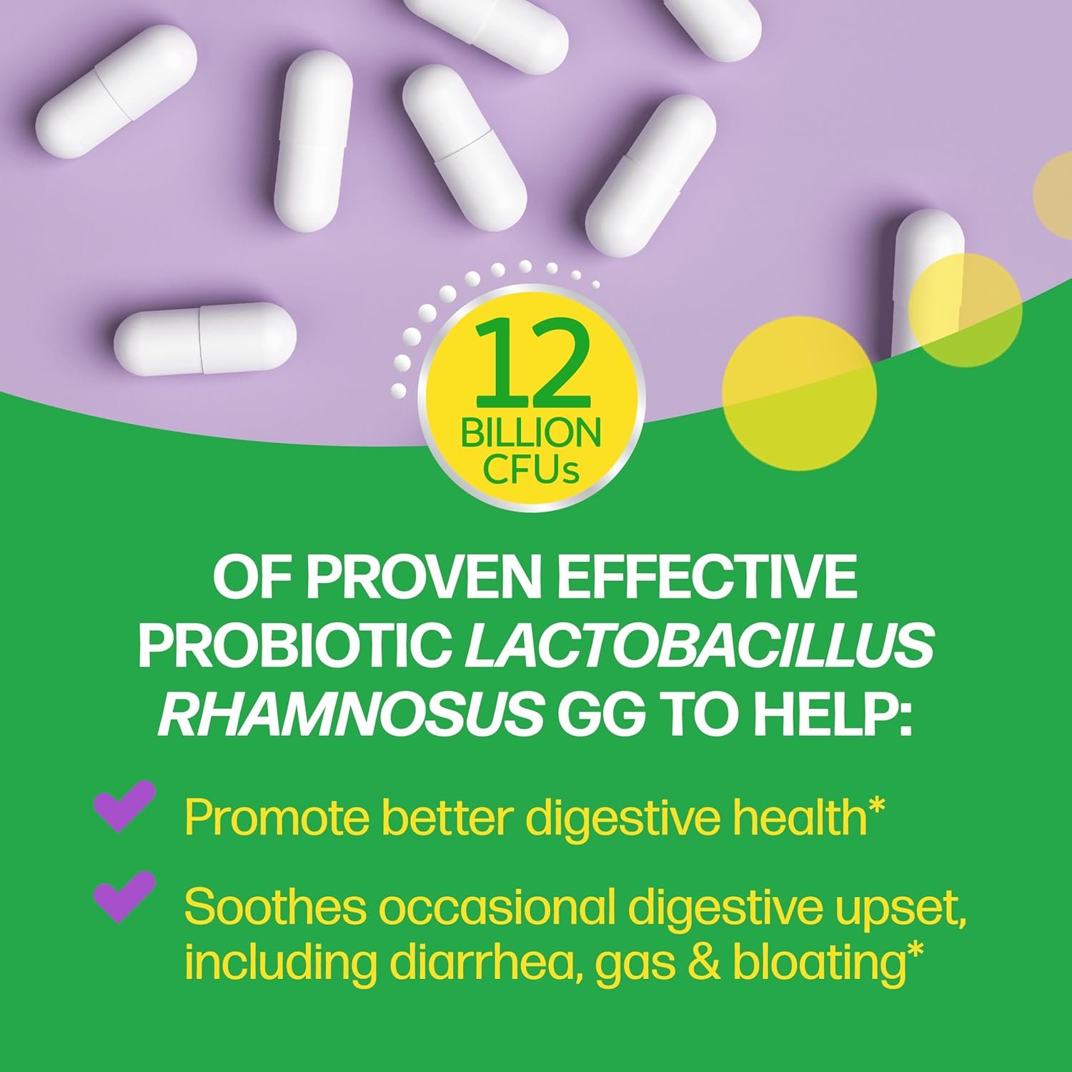 Culturelle Pro Strength Daily Probiotics For Digestive Health (2 Month Supply) with Prebiotics for Women & Men, Supports Occasional Diarrhea, Gas & Bloating, Gluten & Soy Free, 60 Count - Image 3